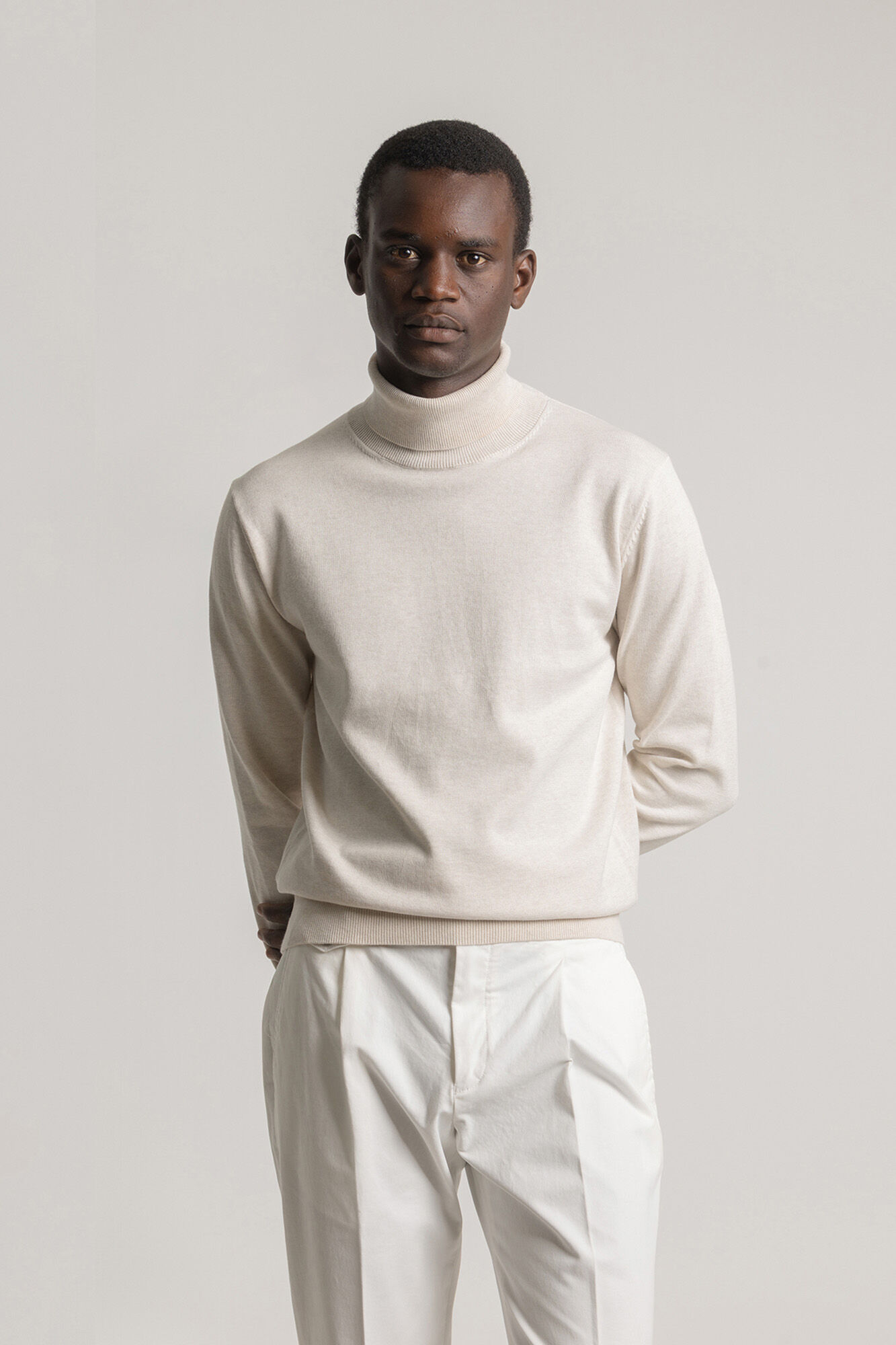 PuroEGO Camisola gola alta algod&atilde;o