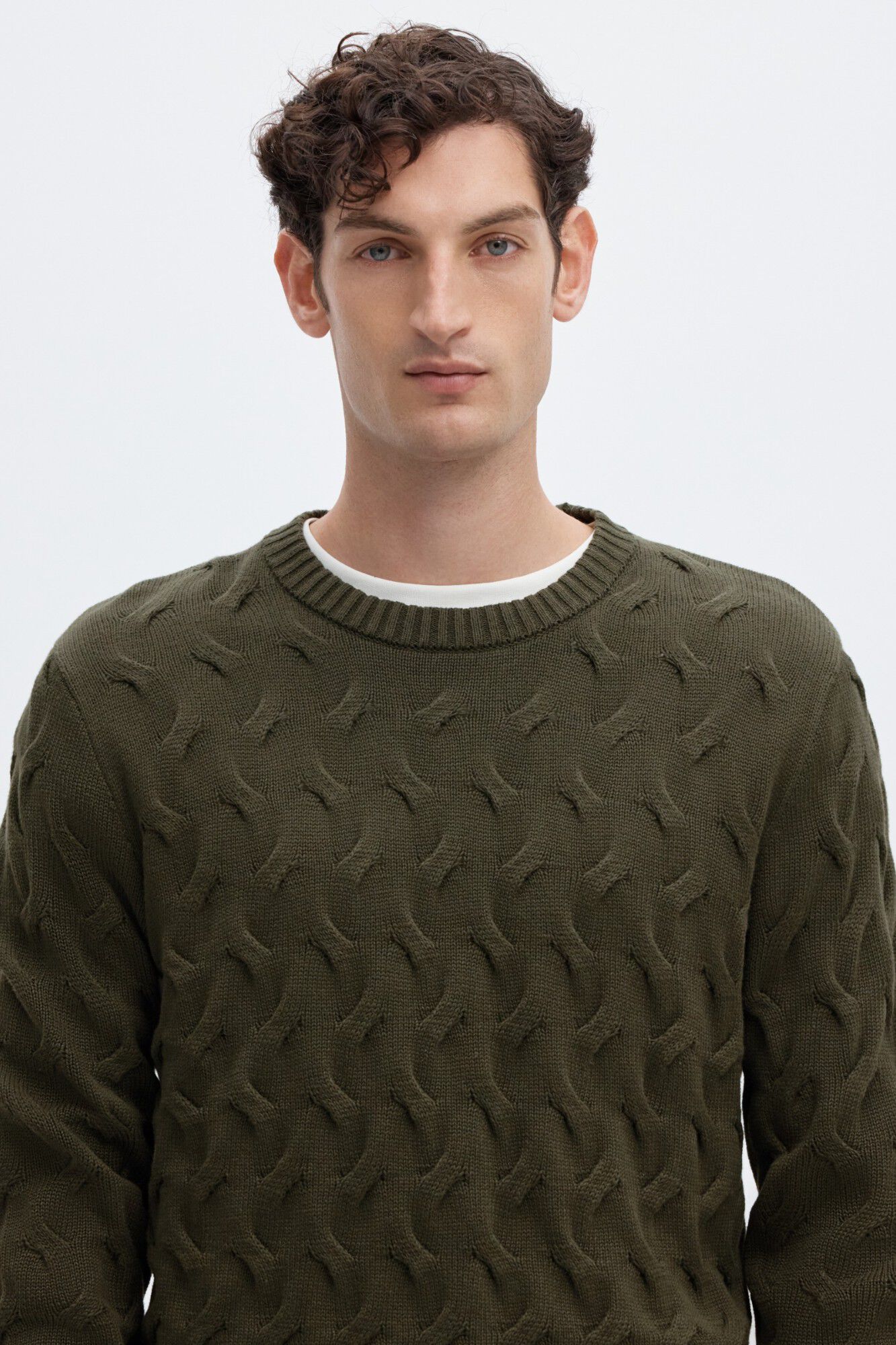 Selected Camisola de oitos 100% algod&atilde;o org&acirc;nico Verde