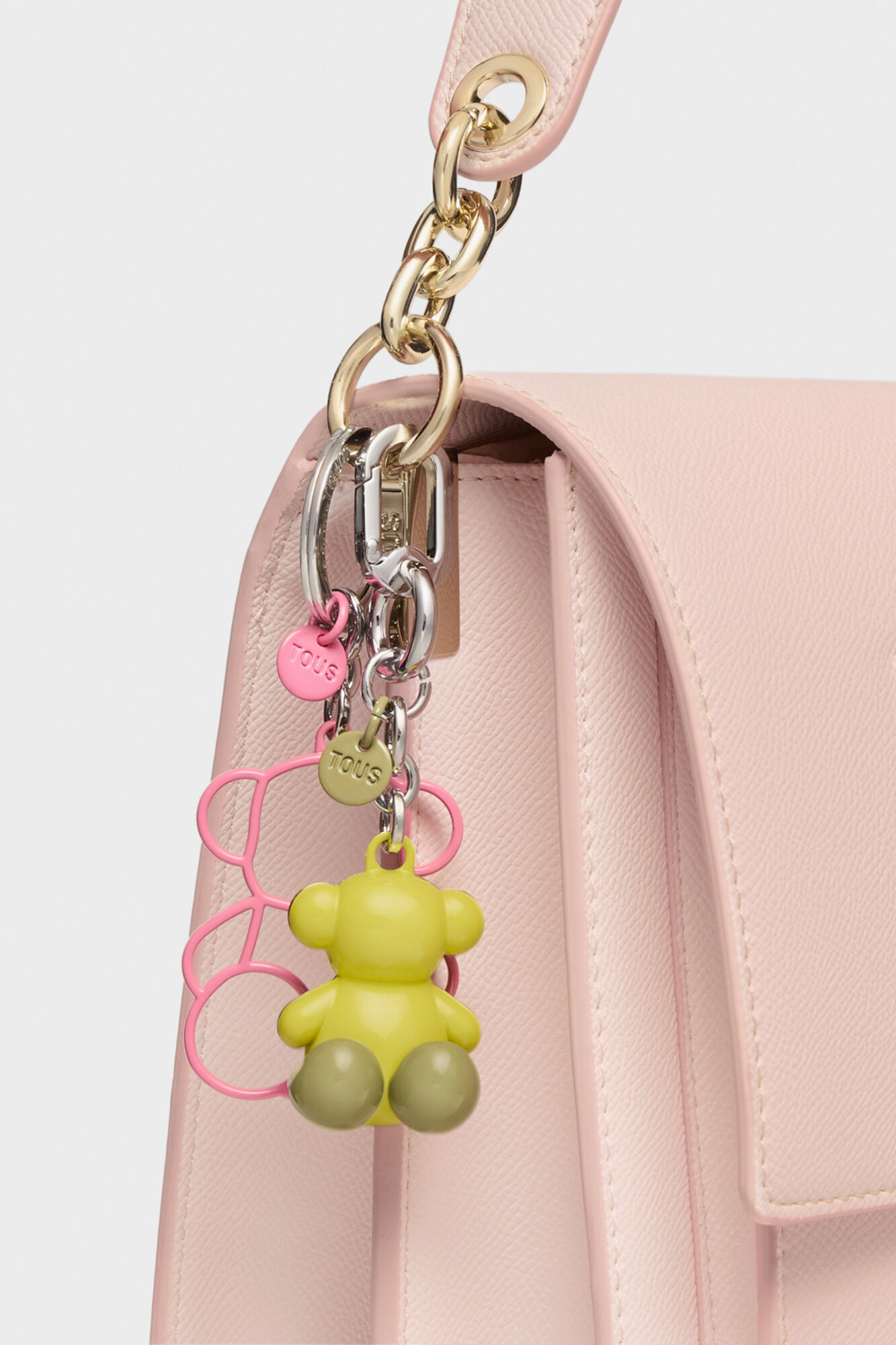 Tous Llavero rosa Silhouette Bold Bear Rosa