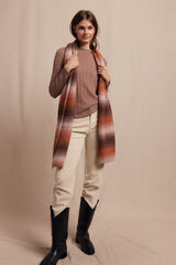 Slowlove Top malha estrutura Tostado