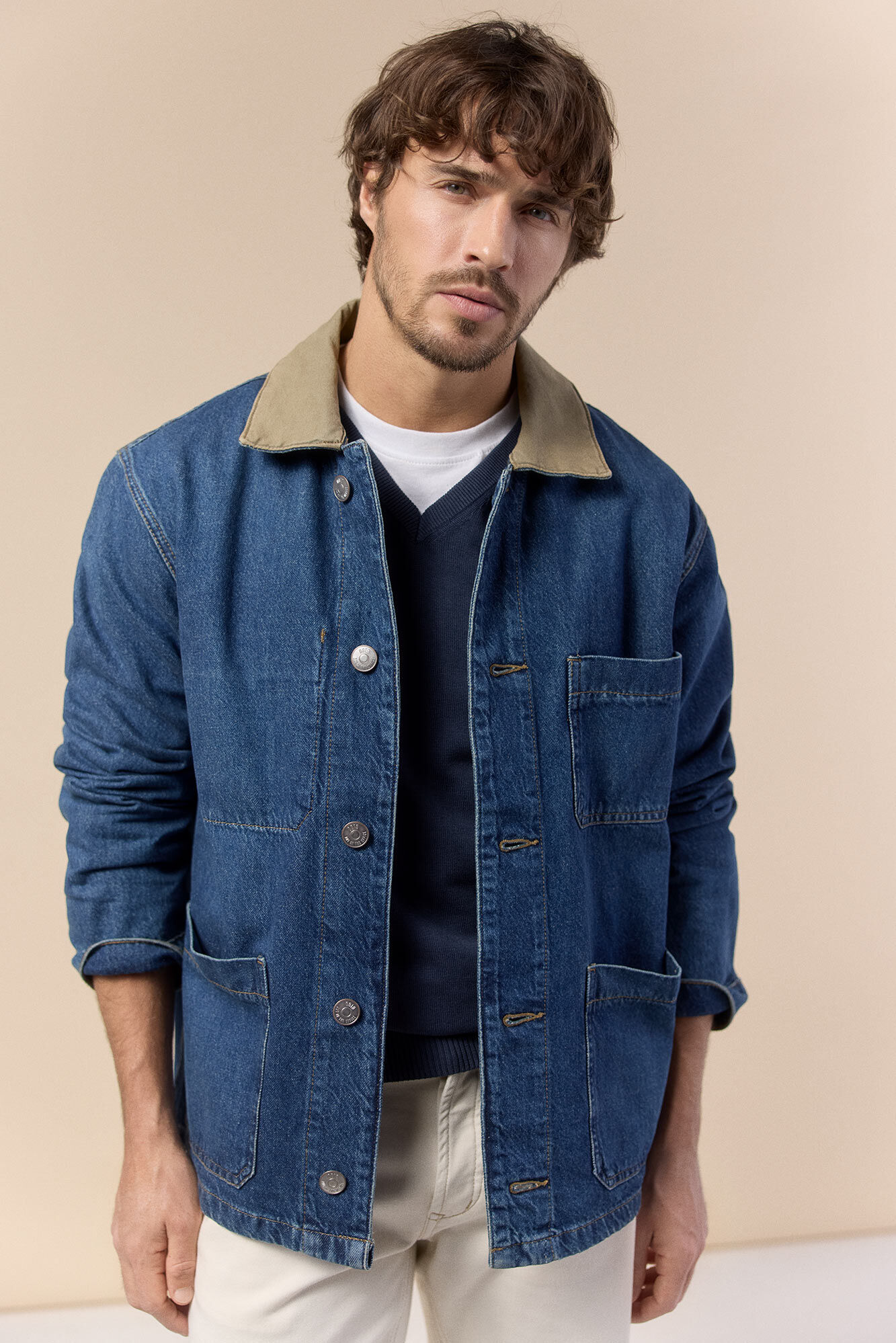 OOTO Blus&atilde;o worker em denim