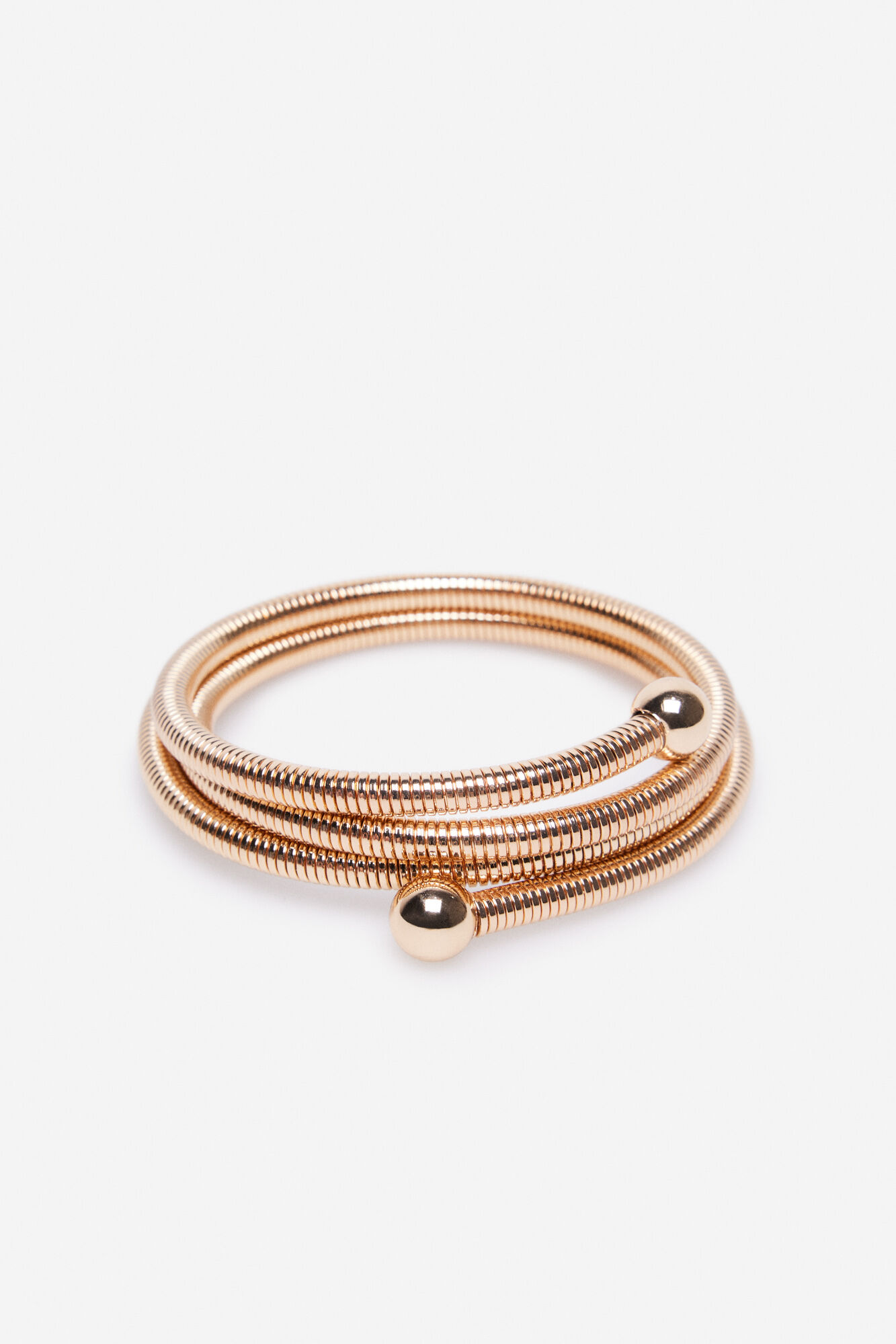 Cortefiel Pulsera textura Dorado