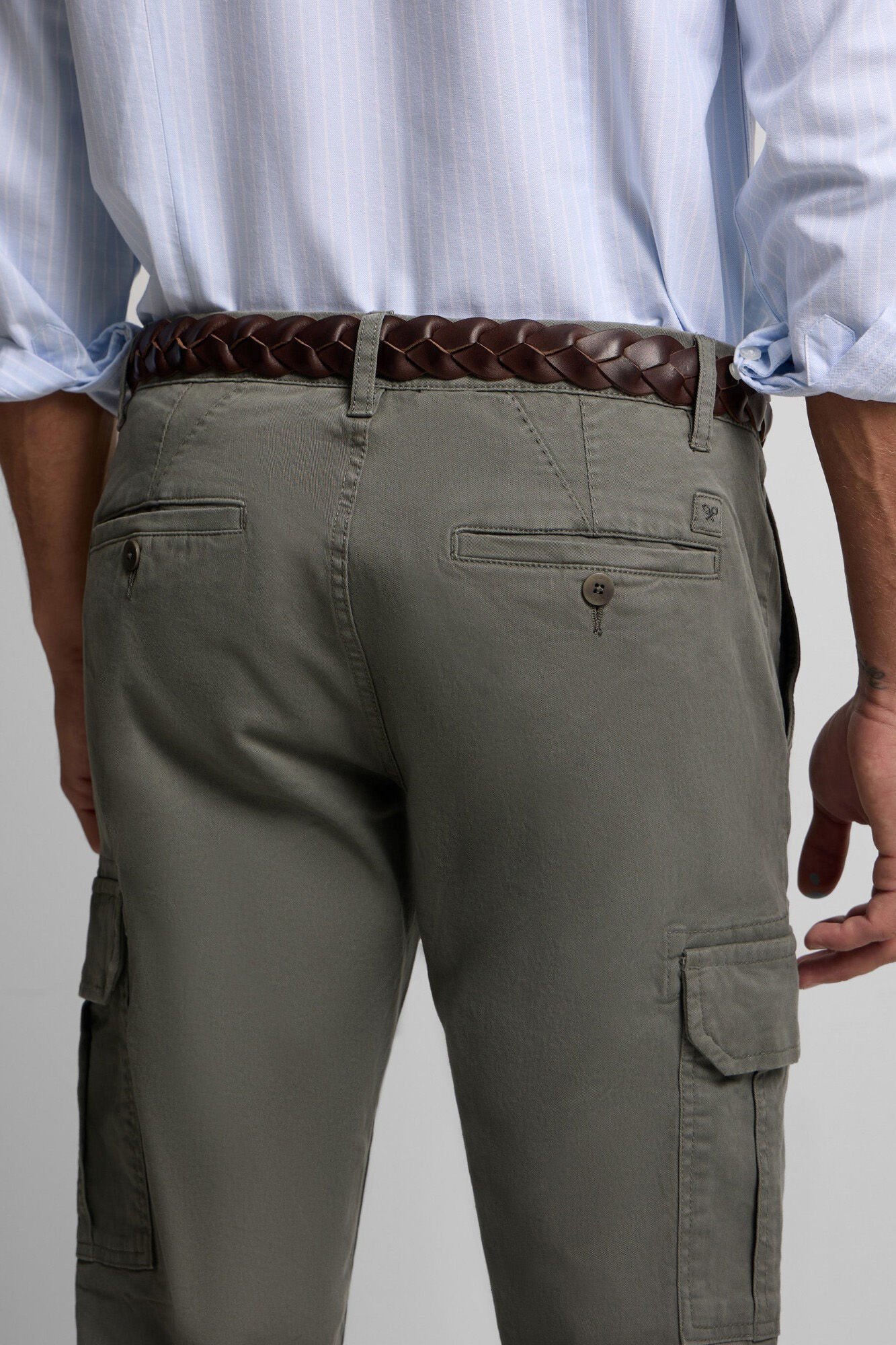 Silbon Casual cargo trouser Green