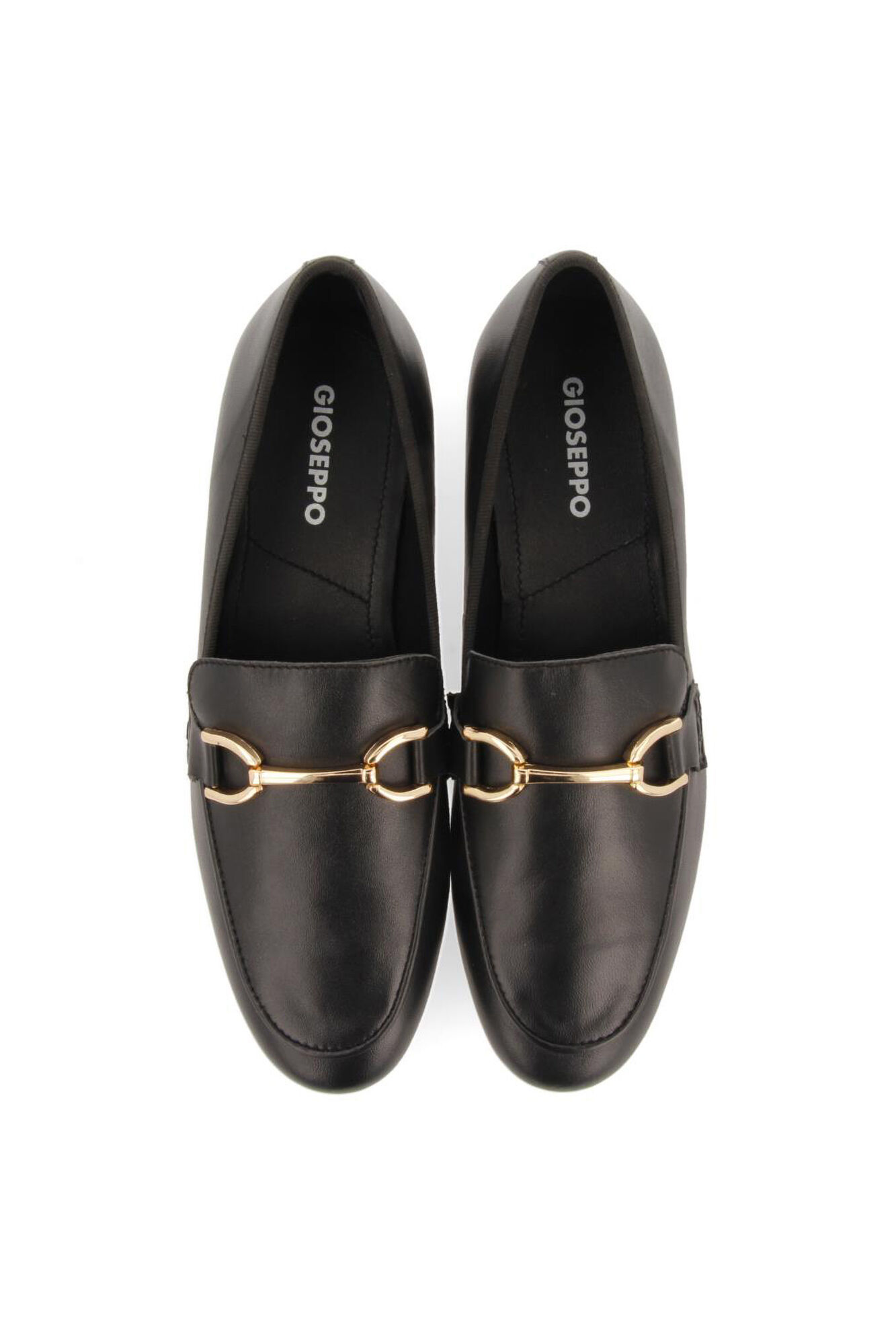 Gioseppo Mocassins de pele Preto