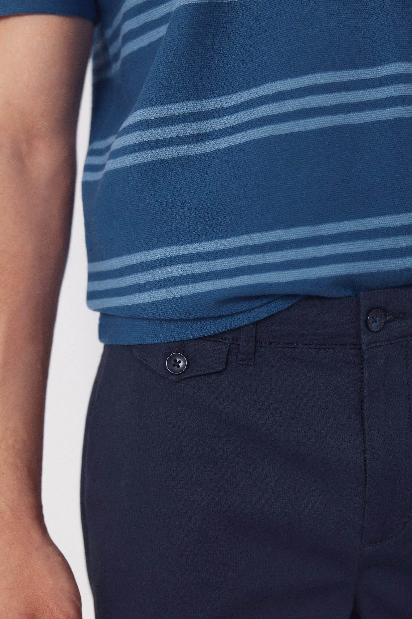 Cortefiel Bermudas chinos estampadas Azul