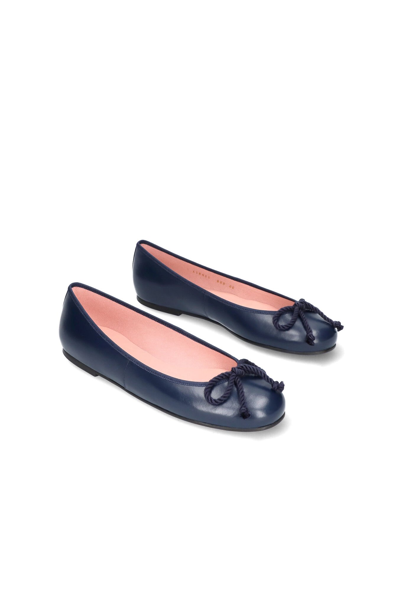 Rosario ballerina in blue nappa