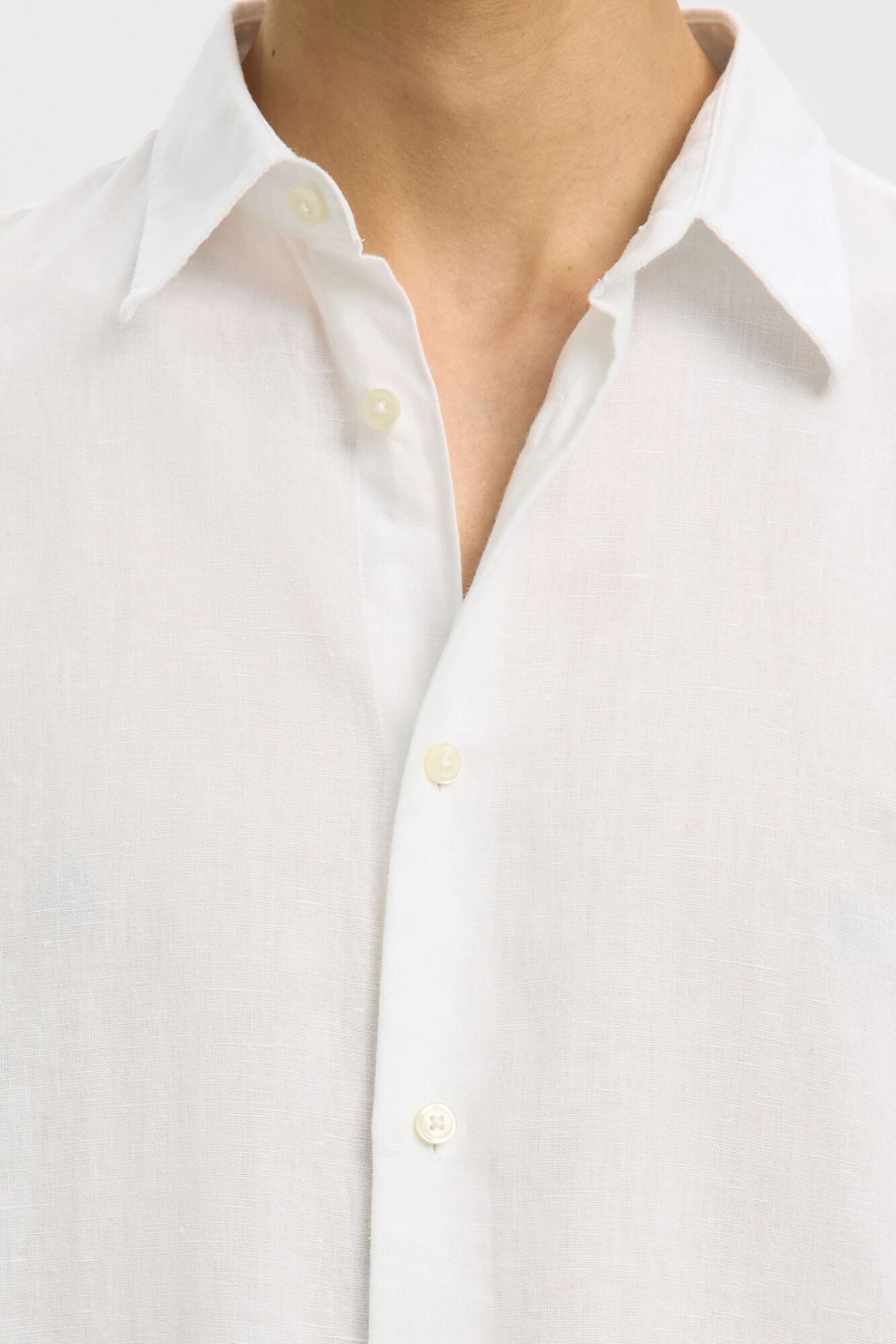 Selected Camisa de manga curta Branco