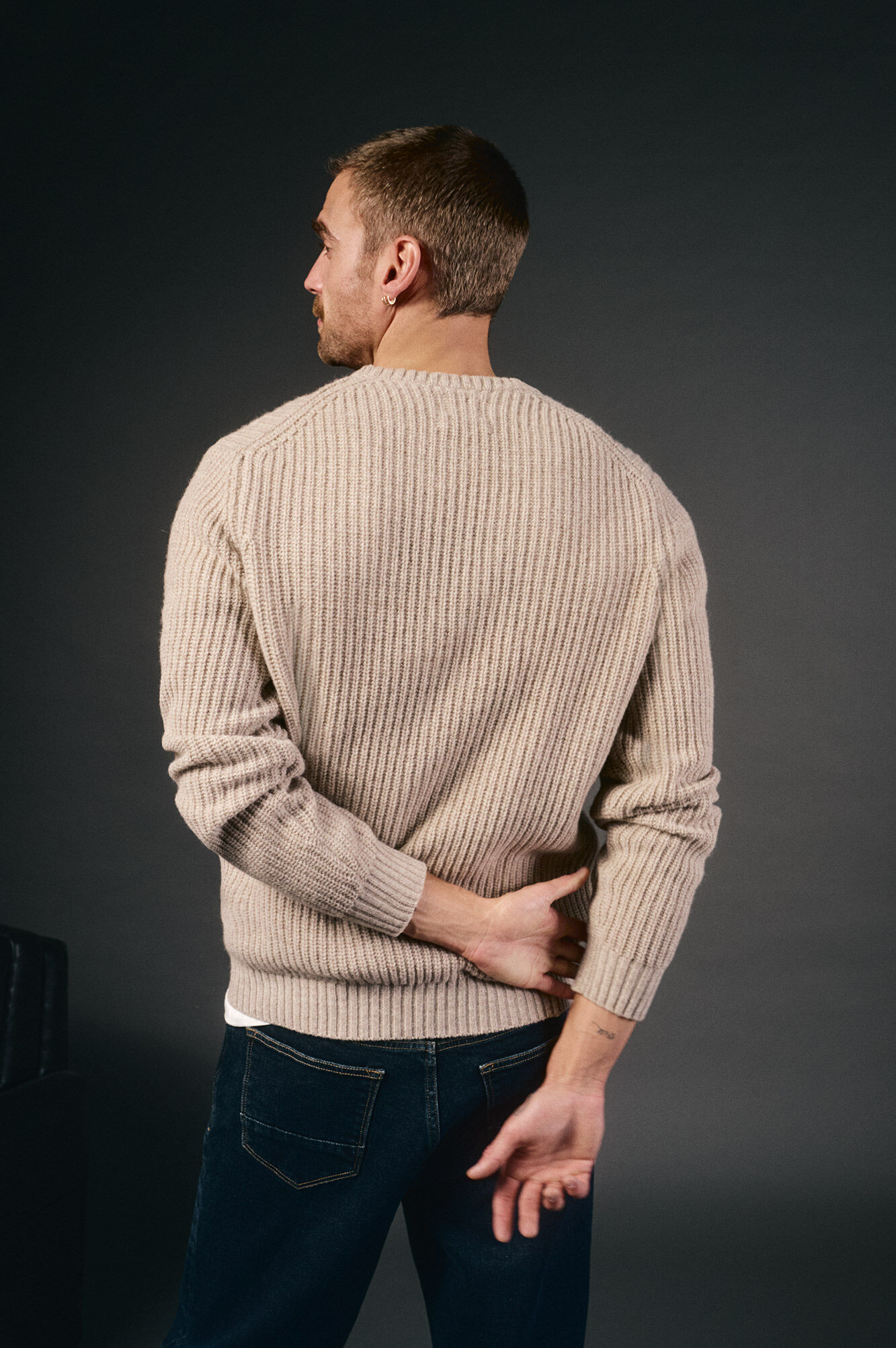 OOTO Pearl knit wool jumper Beige