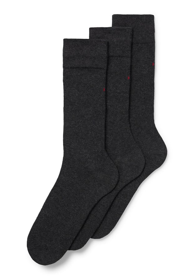 Cortefiel 3-pack socks Dark grey