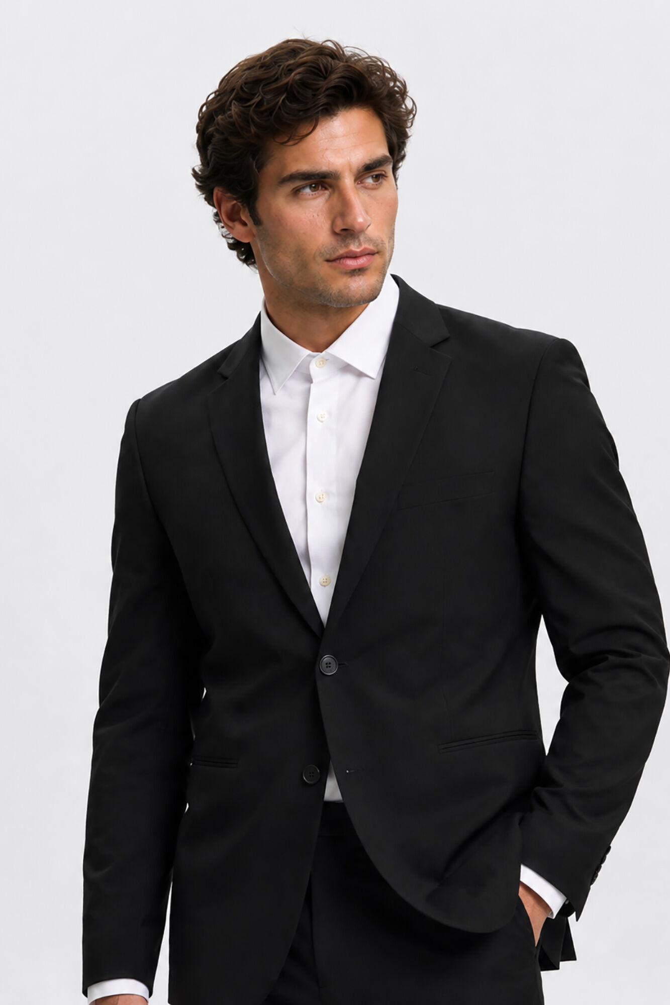 Selected Slim Fit blazer Black