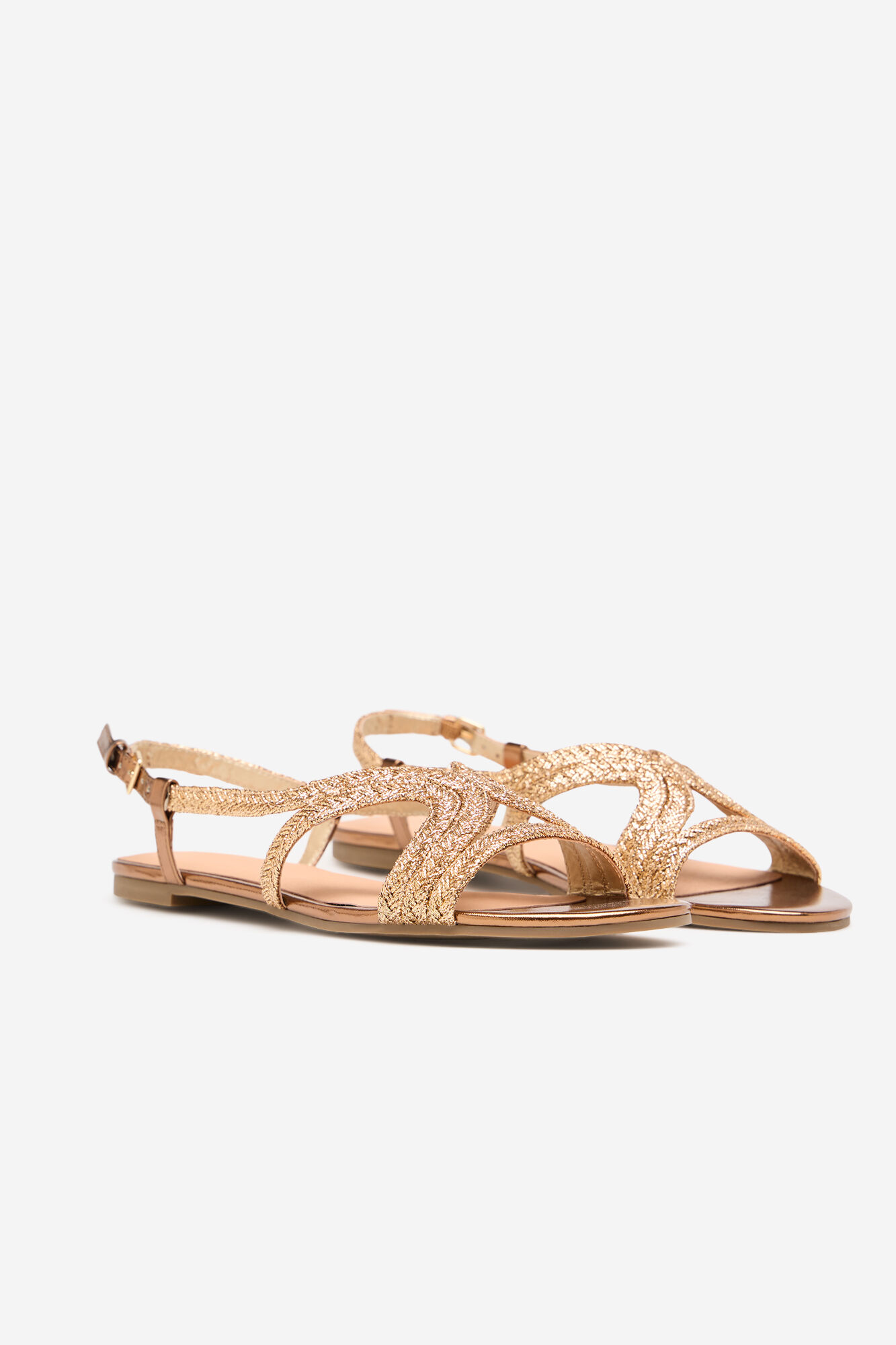 Cortefiel Flat sandal Gold