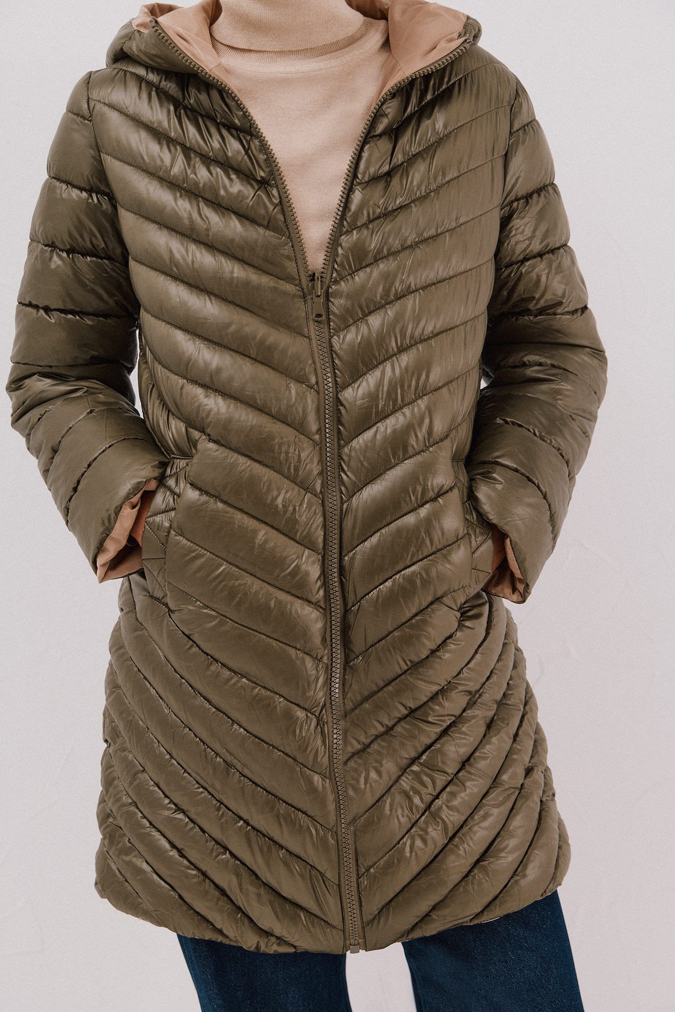 Cortefiel Anoraque revers&iacute;vel thermolite&reg; Verde