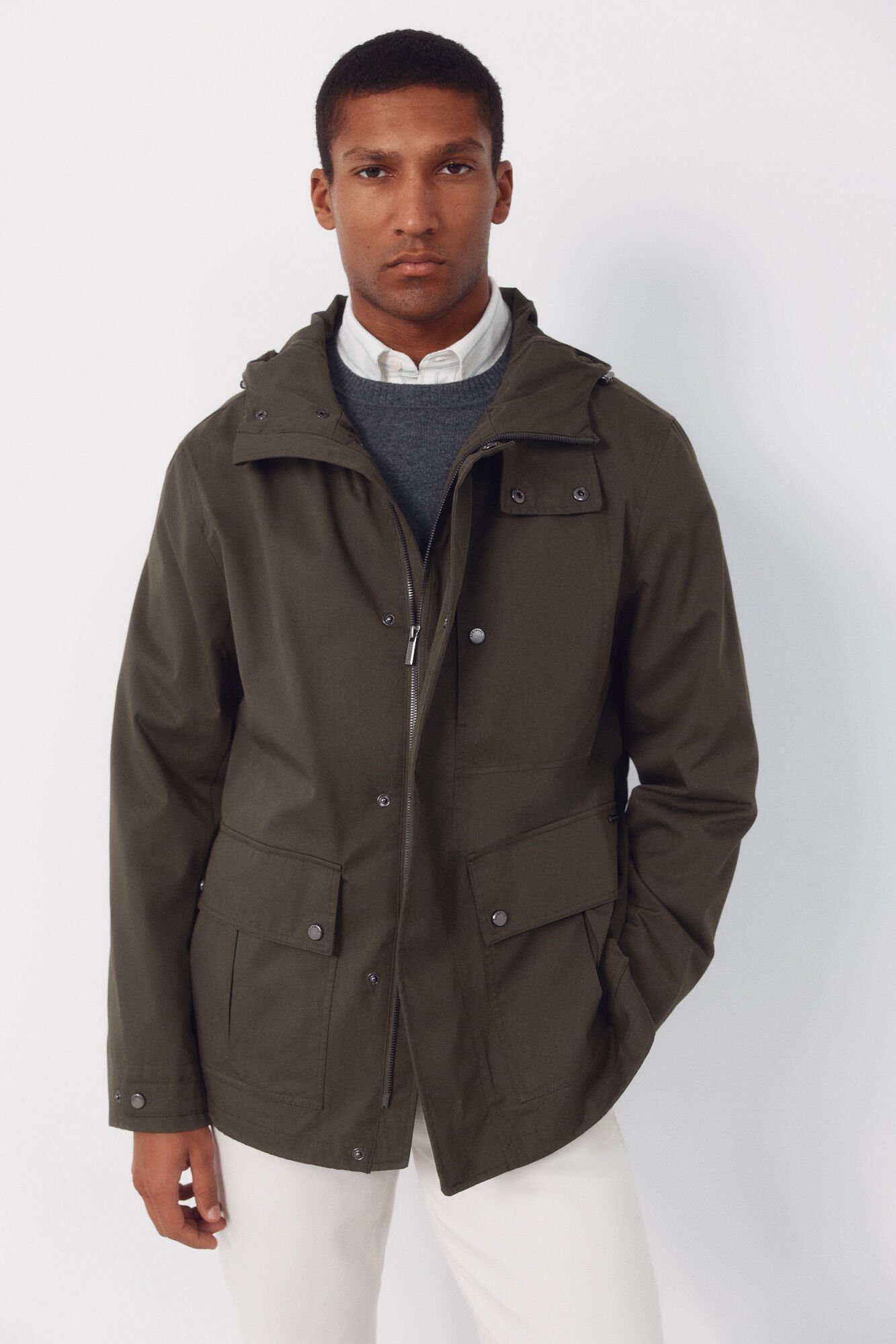 Cortefiel Short hooded parka