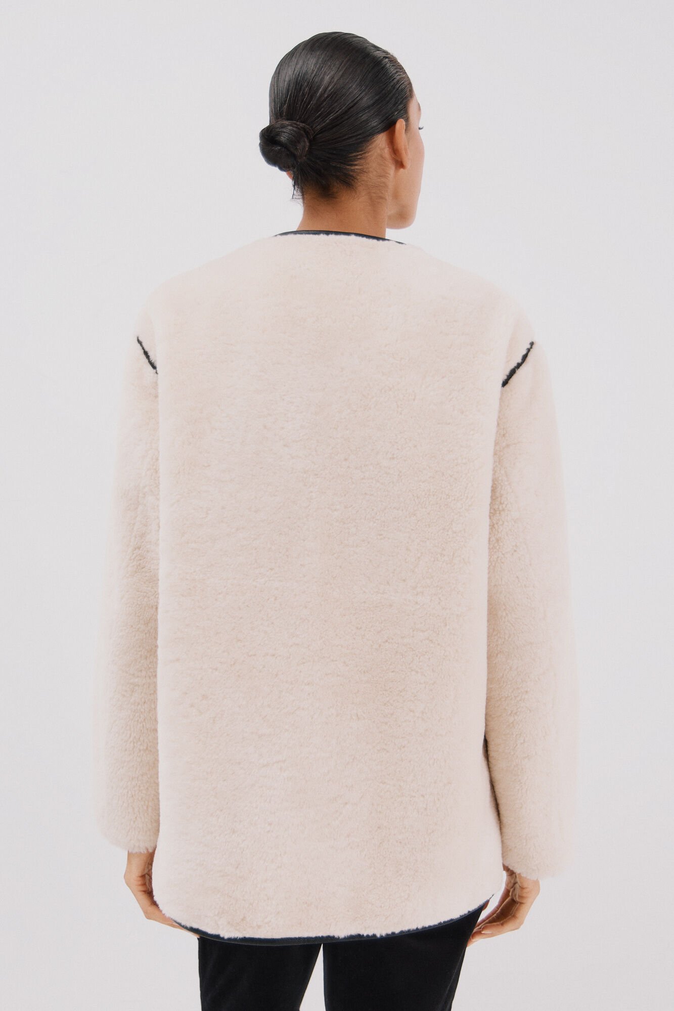 Cortefiel Bright double-sided effect jacket Ivory