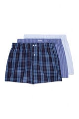 Cortefiel Pack 3 boxer em tecido Azul