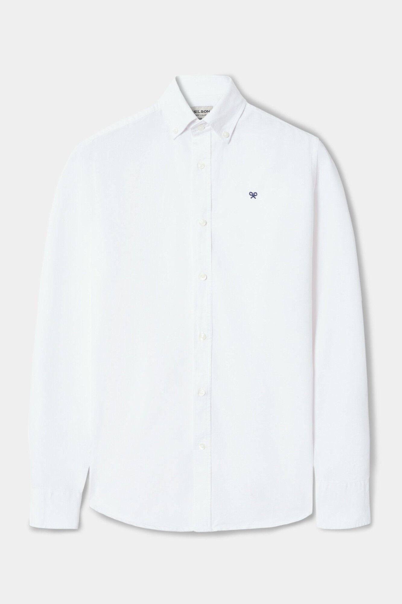 Silbon Camisa esportiva Oxford Branco