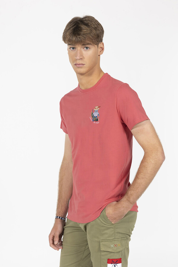 Cortefiel Camiseta elpulpo gondolero Coral
