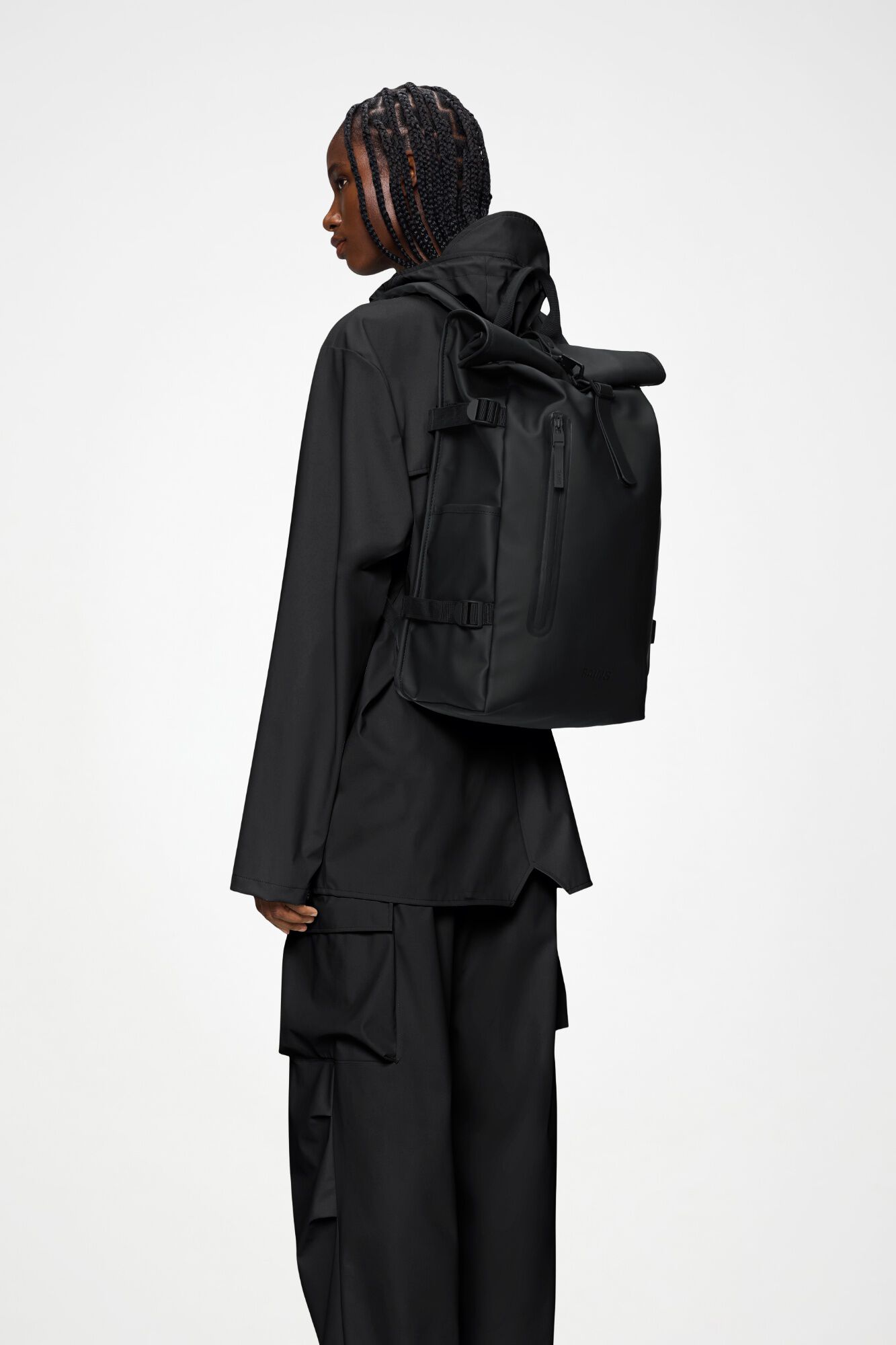 Rains Mochila rolltop grande imperme&aacute;vel
