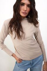 Slowlove Top hombreras Marr&oacute;n