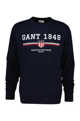 Gant Sweatshirt de gola redonda Azul