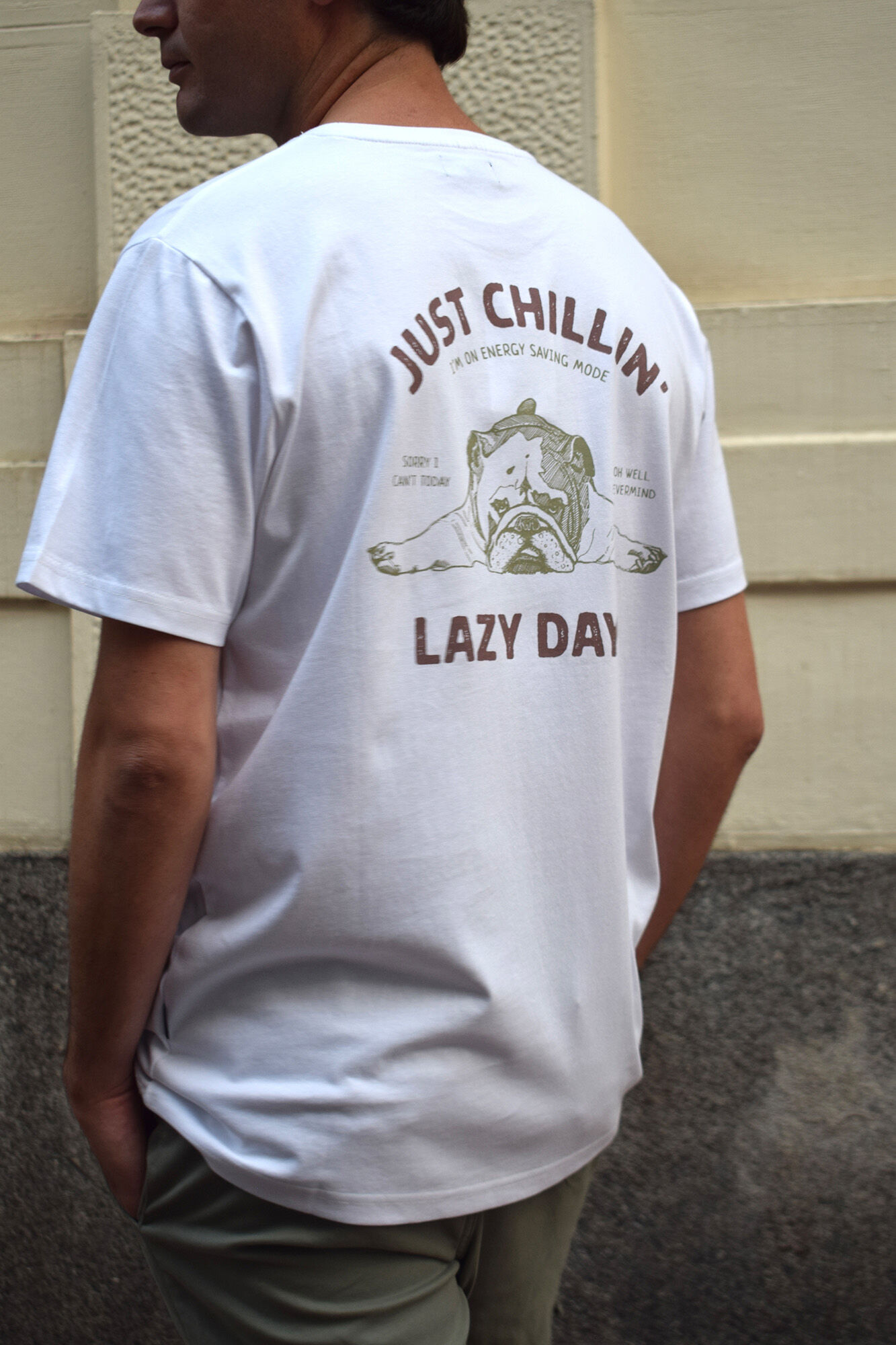 Cloking Lazy Days T-shirt White