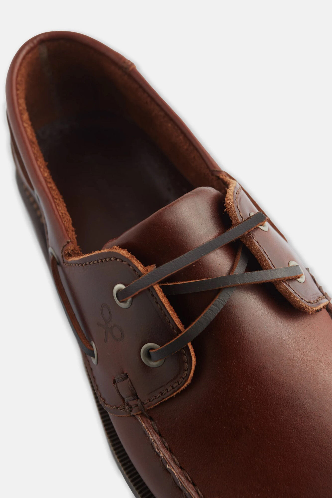 Silbon Leather deck shoes Brown