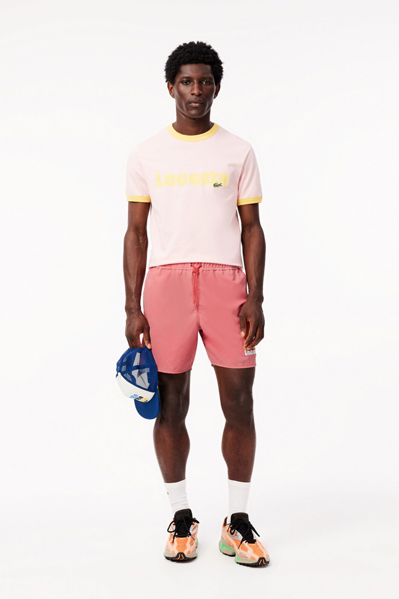 Lacoste Ba&ntilde;ador corto con efecto lavado