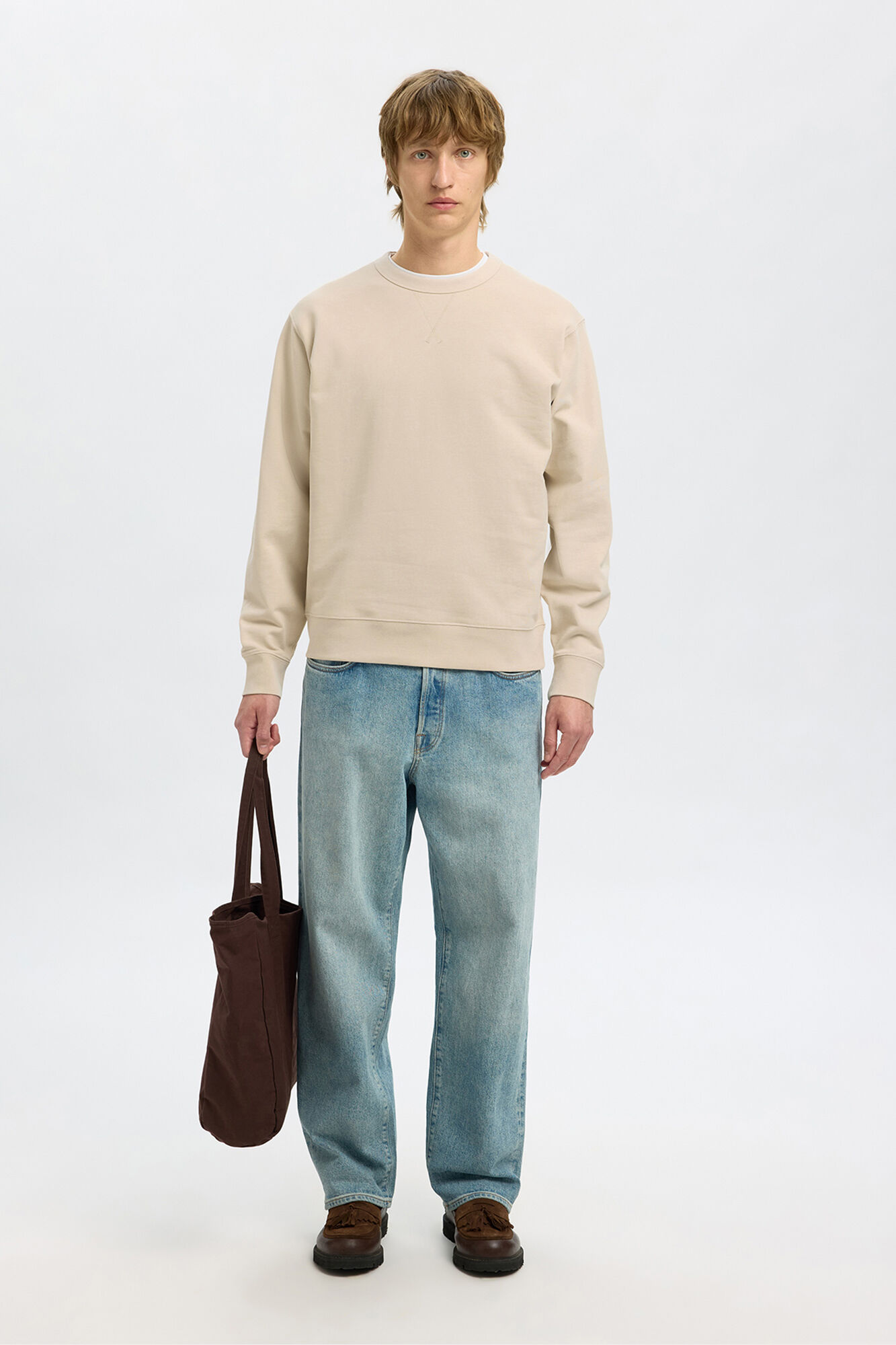 Selected Sudadera 100% algod&oacute;n org&aacute;nico