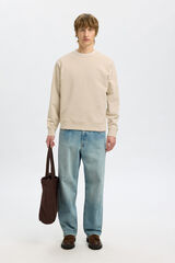 Selected Sweatshirt 100% organic cotton Beige