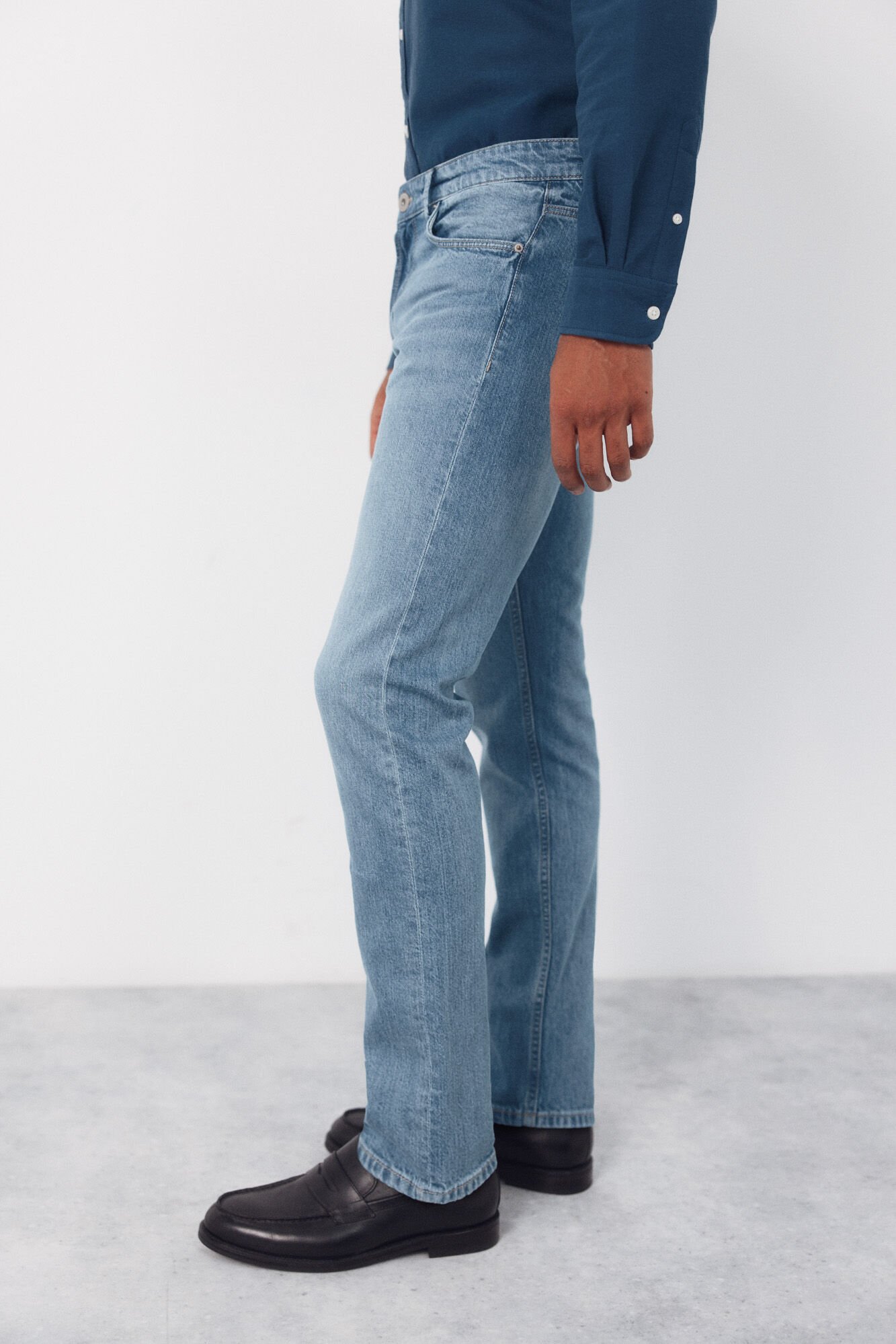 Cortefiel Lightweight slim fit jeans Blue