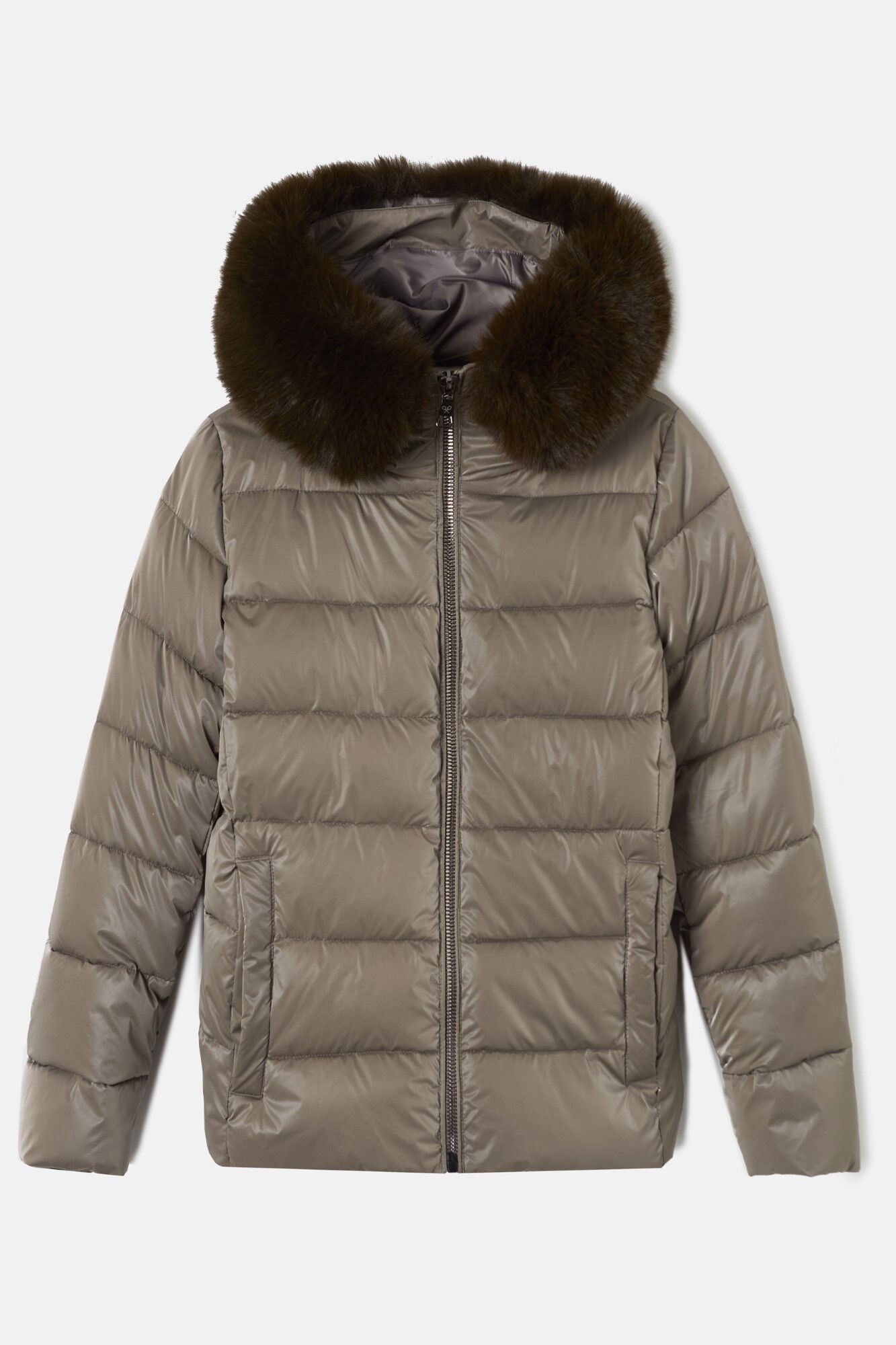 Silbon Parka corta acolchada Kaki