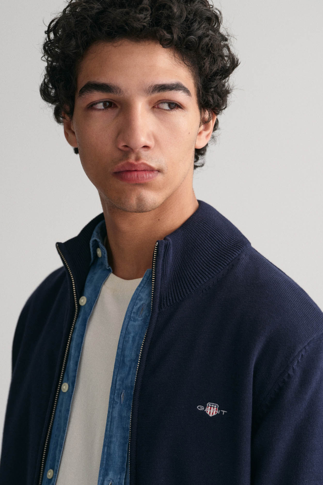 Gant Cardig&atilde; vers&aacute;til Azul