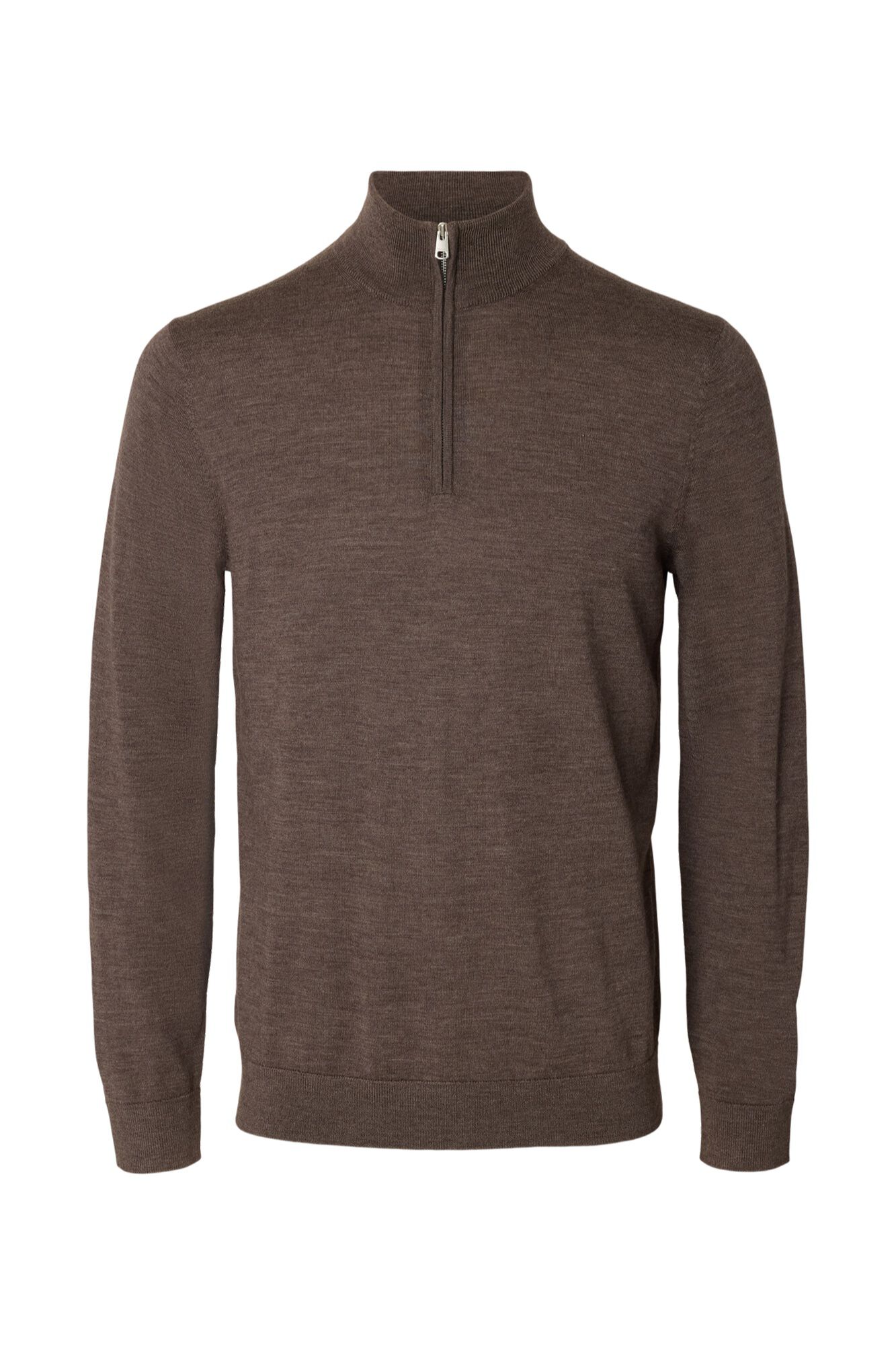Selected Camisola gola alta Castanho