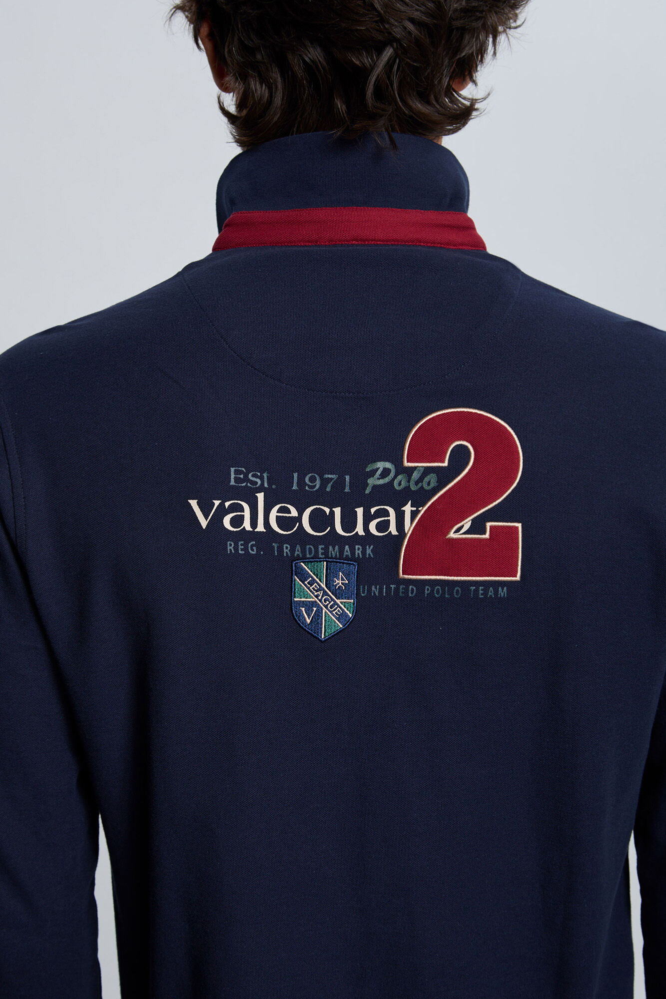 Valecuatro Polo azul marinho modelo cavalo Azul