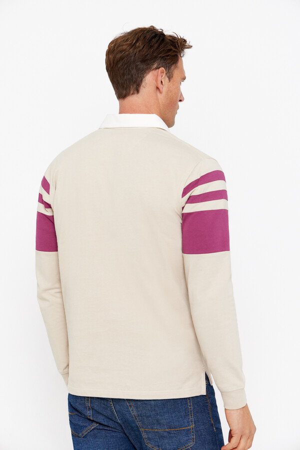 Cortefiel Polo rugby Beige