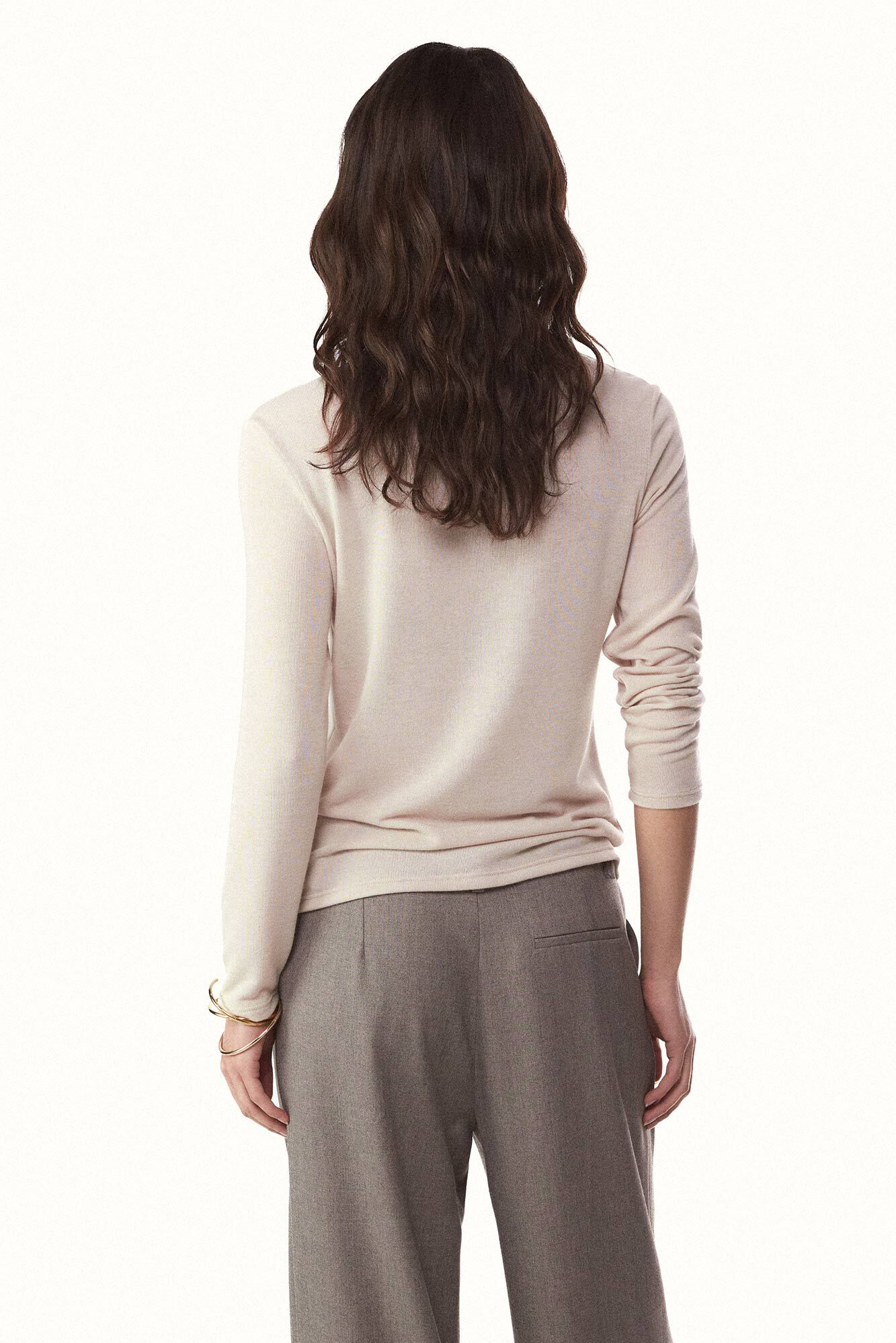 Slowlove Top frunce Nude