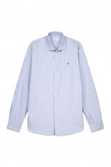 OOTO Camisa oxford liso Azul