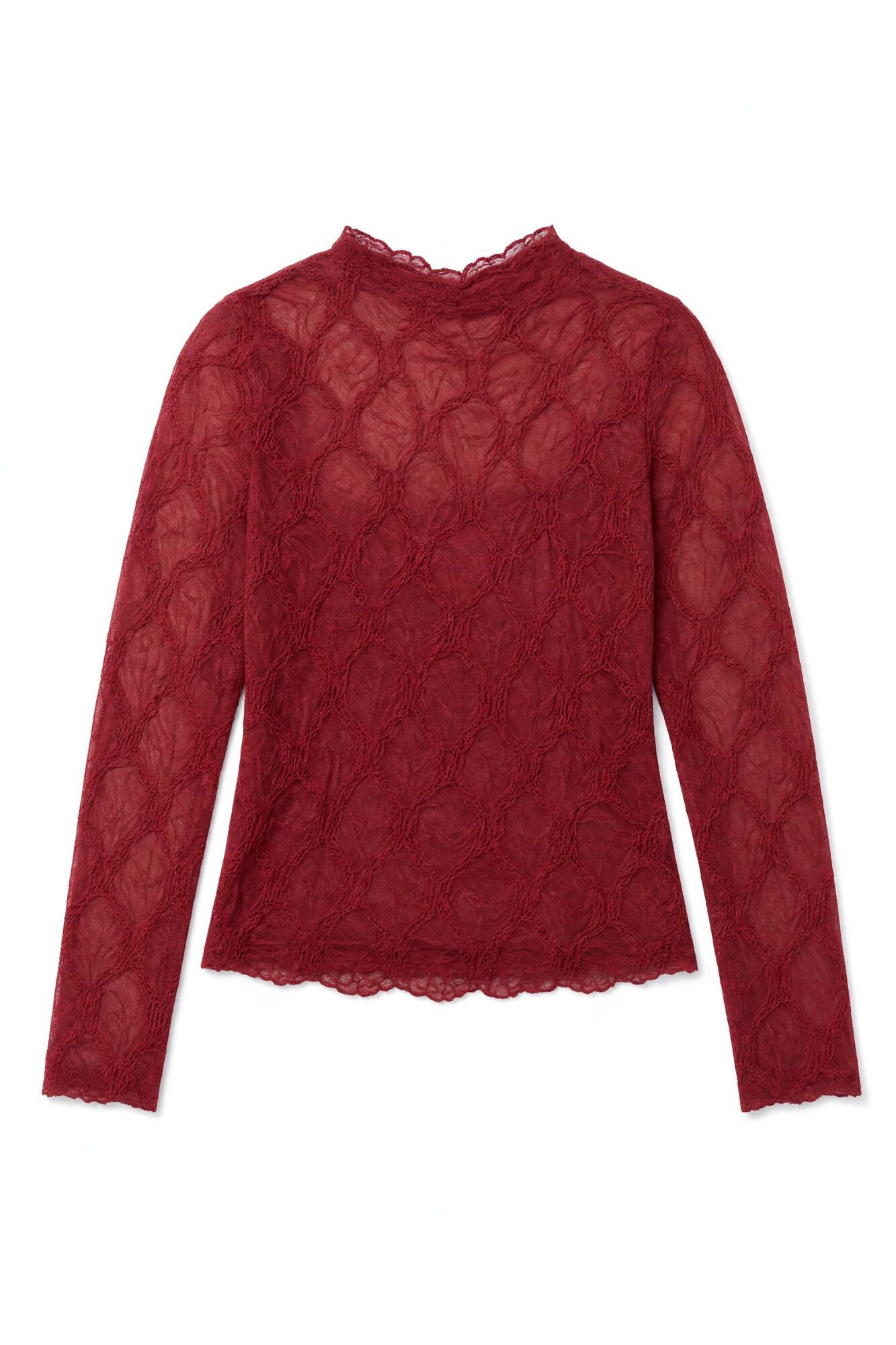 Slowlove Top de renda Laranja