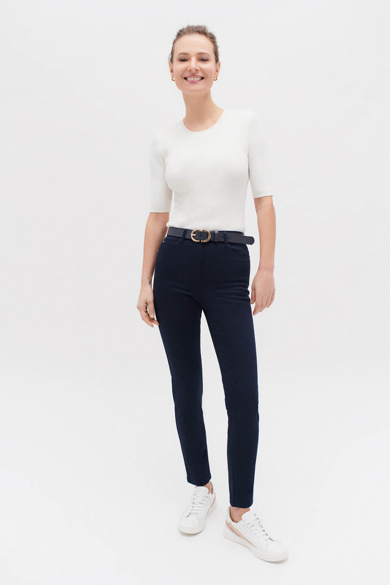 Caroll Shaping slim trousers Navy