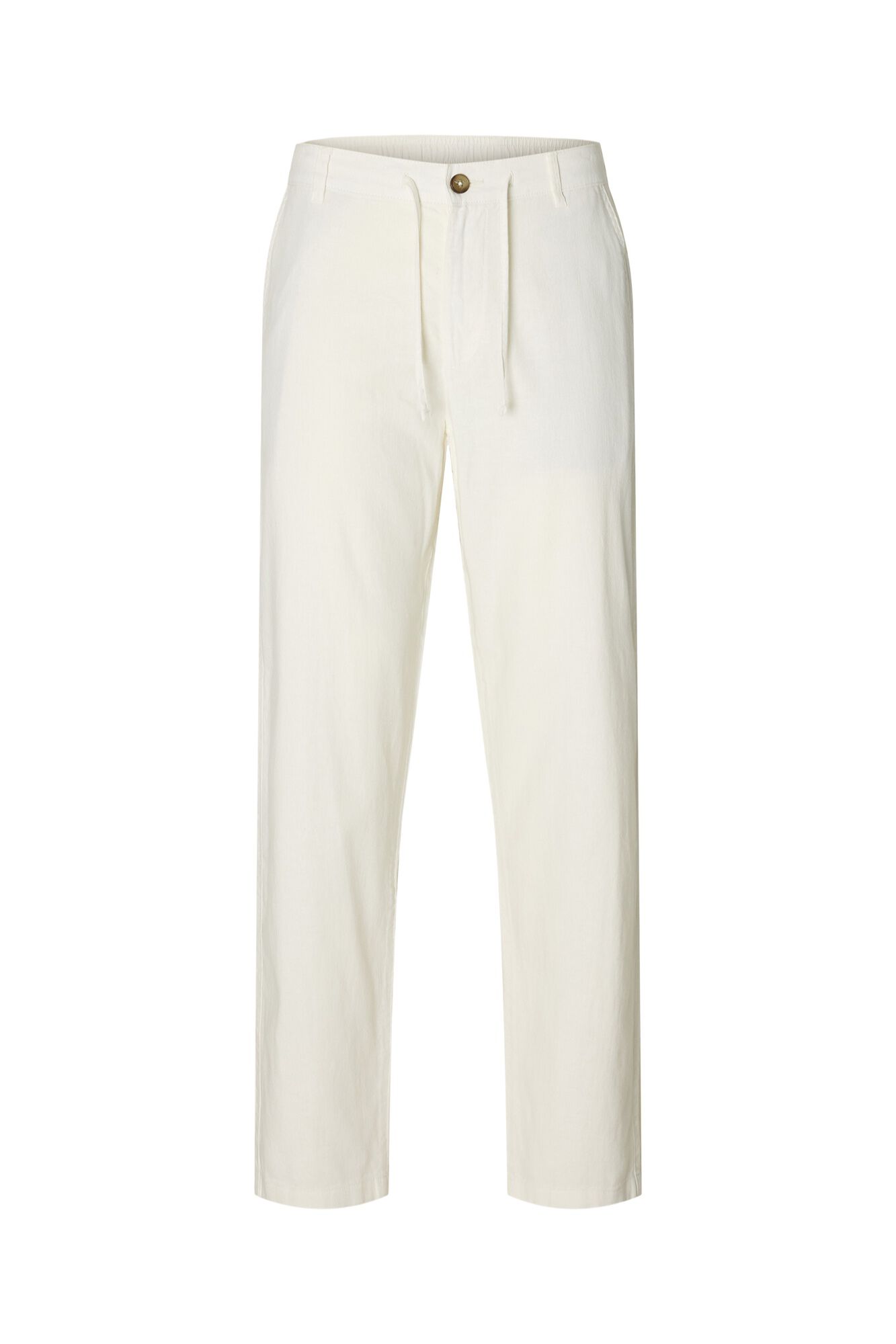 Selected Linen chinos White