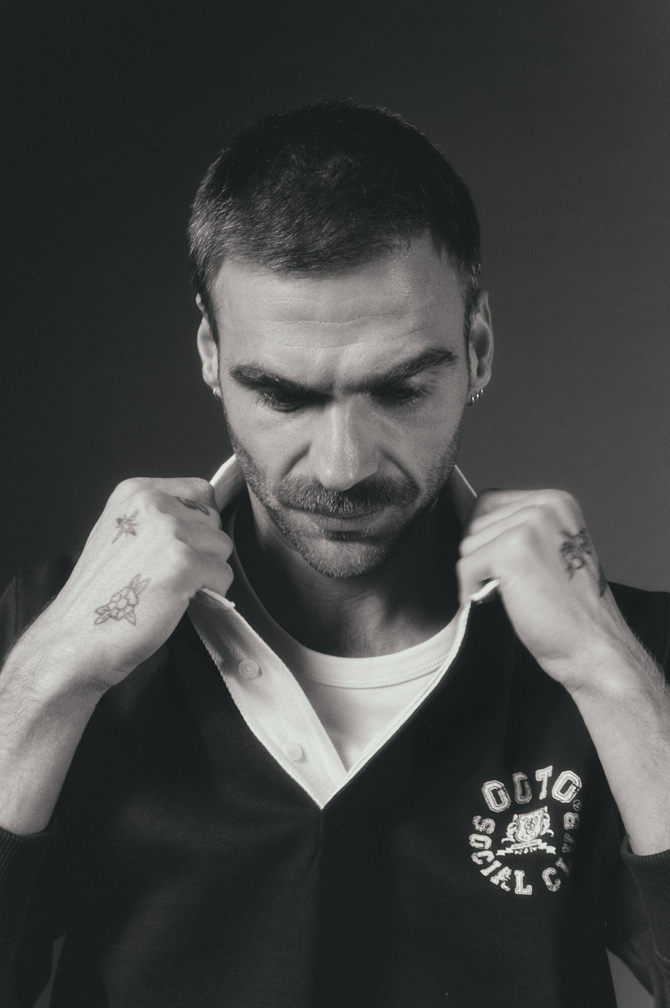 OOTO Polo de rugby de manga comprida Azul