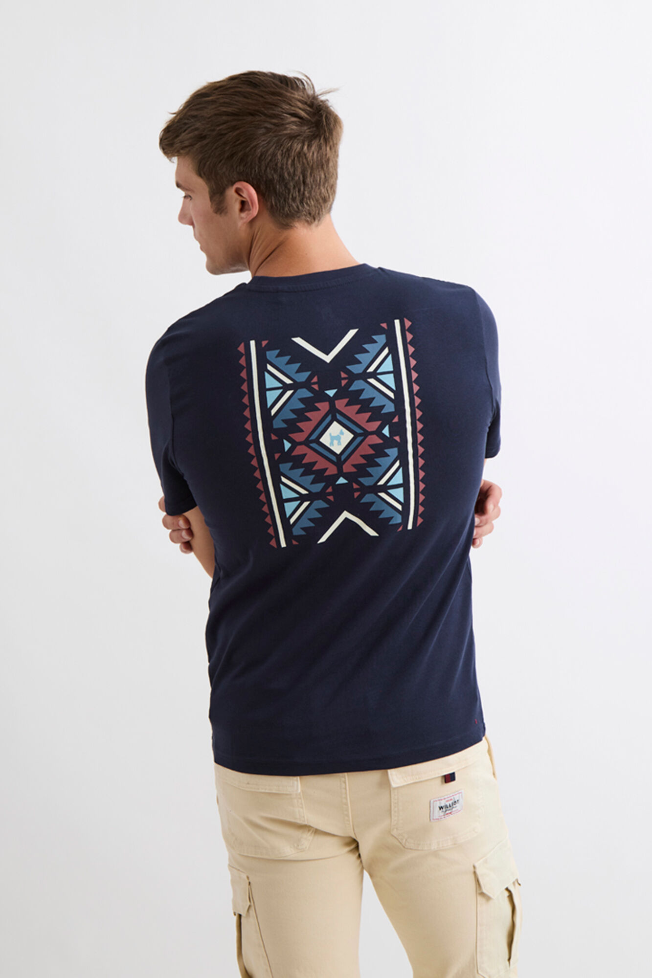 Williot Camiseta &Eacute;tnica Azul marino