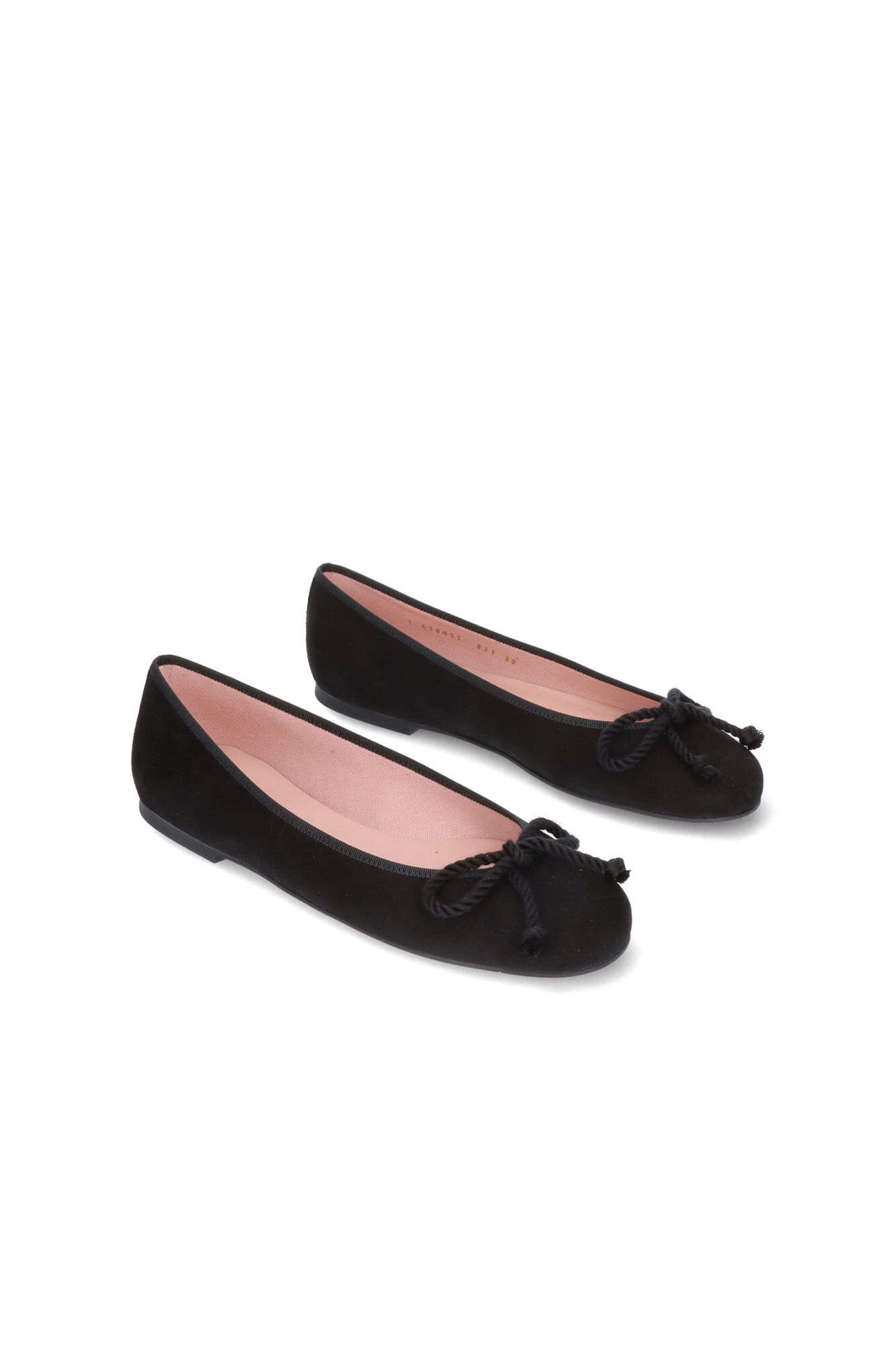 Pretty Ballerinas Rosario ballerina in black suede Black