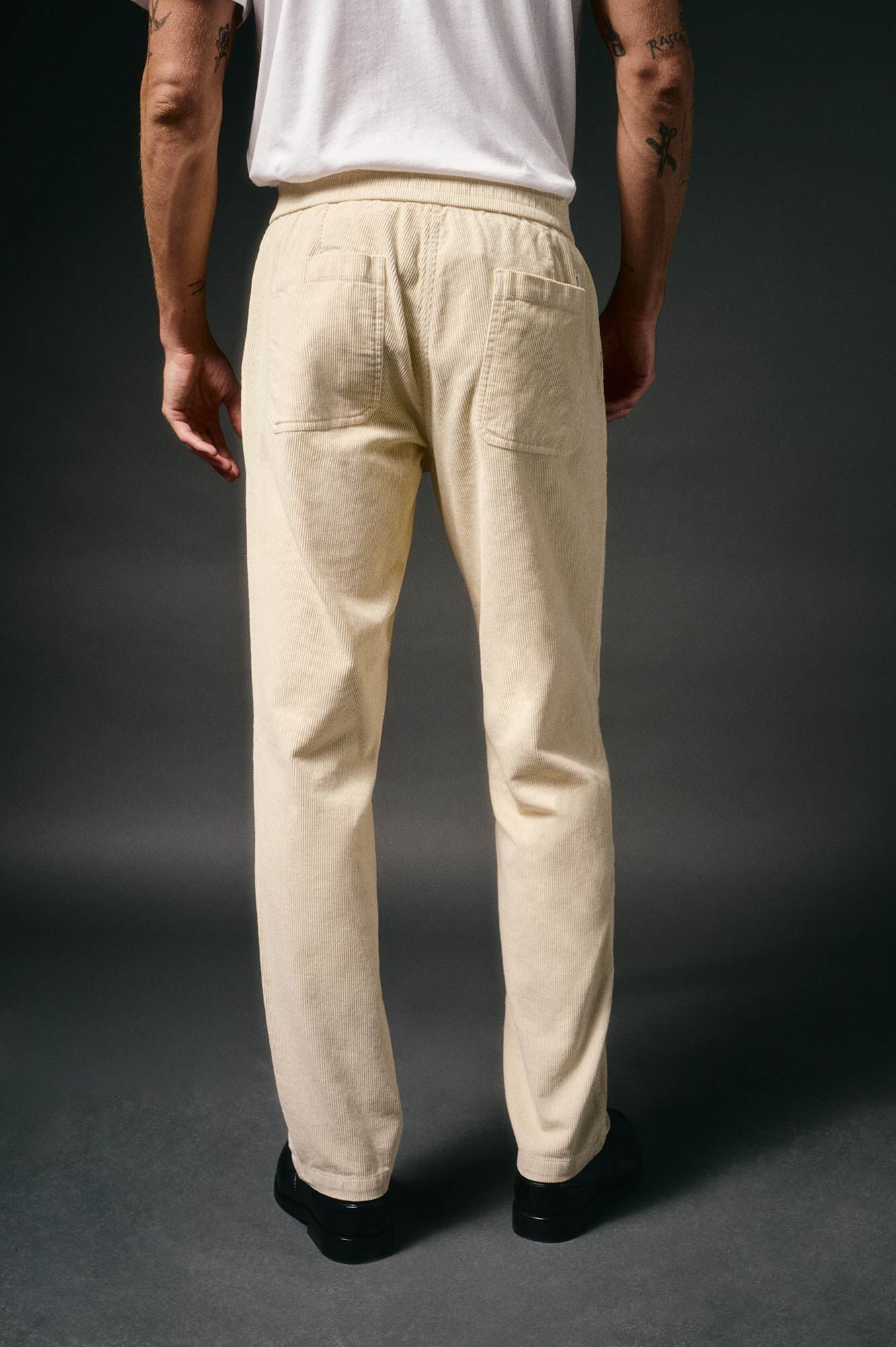 OOTO Cal&ccedil;as de veludo veludo com el&aacute;stico Tostado