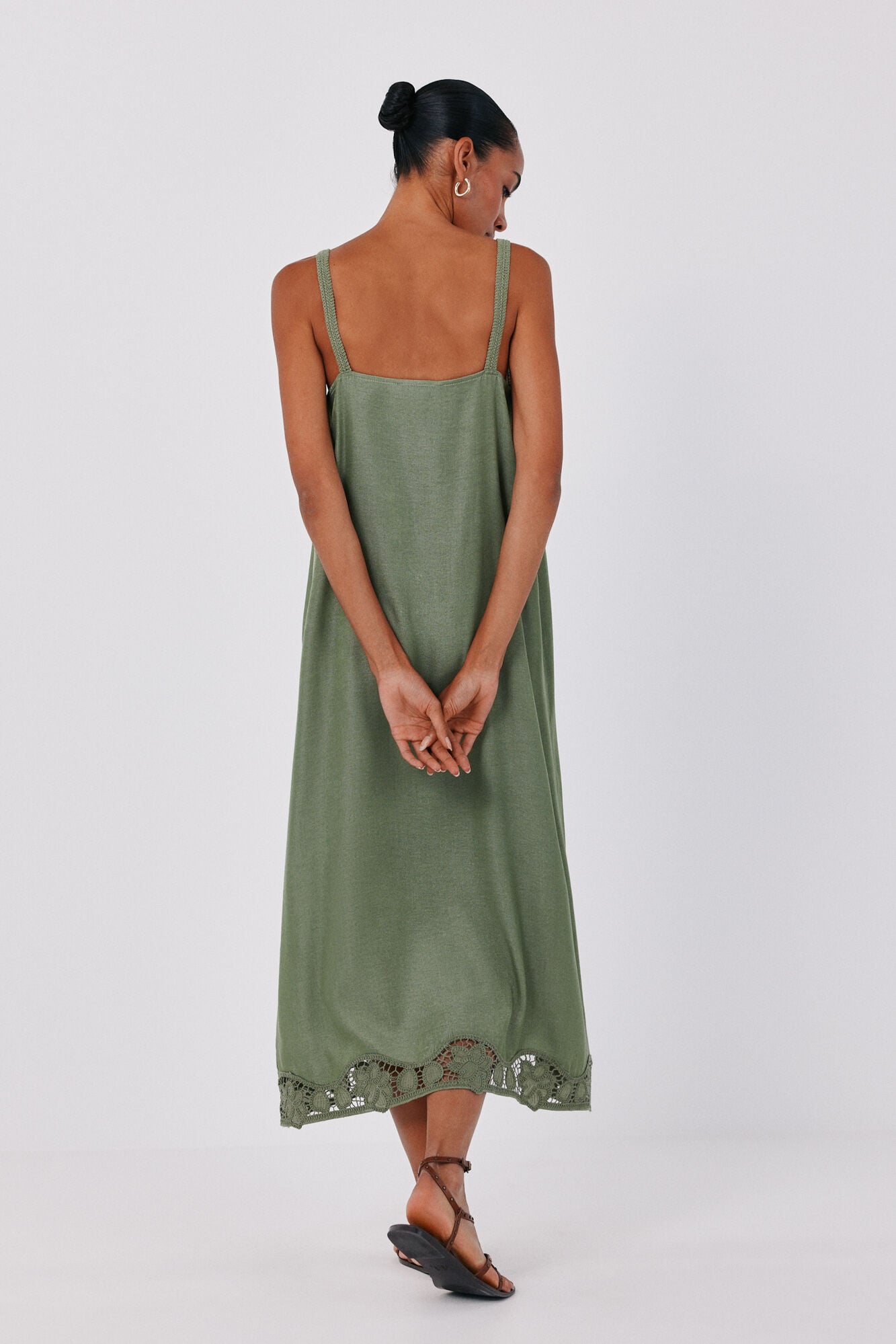 Cortefiel Vestido satinado lencero