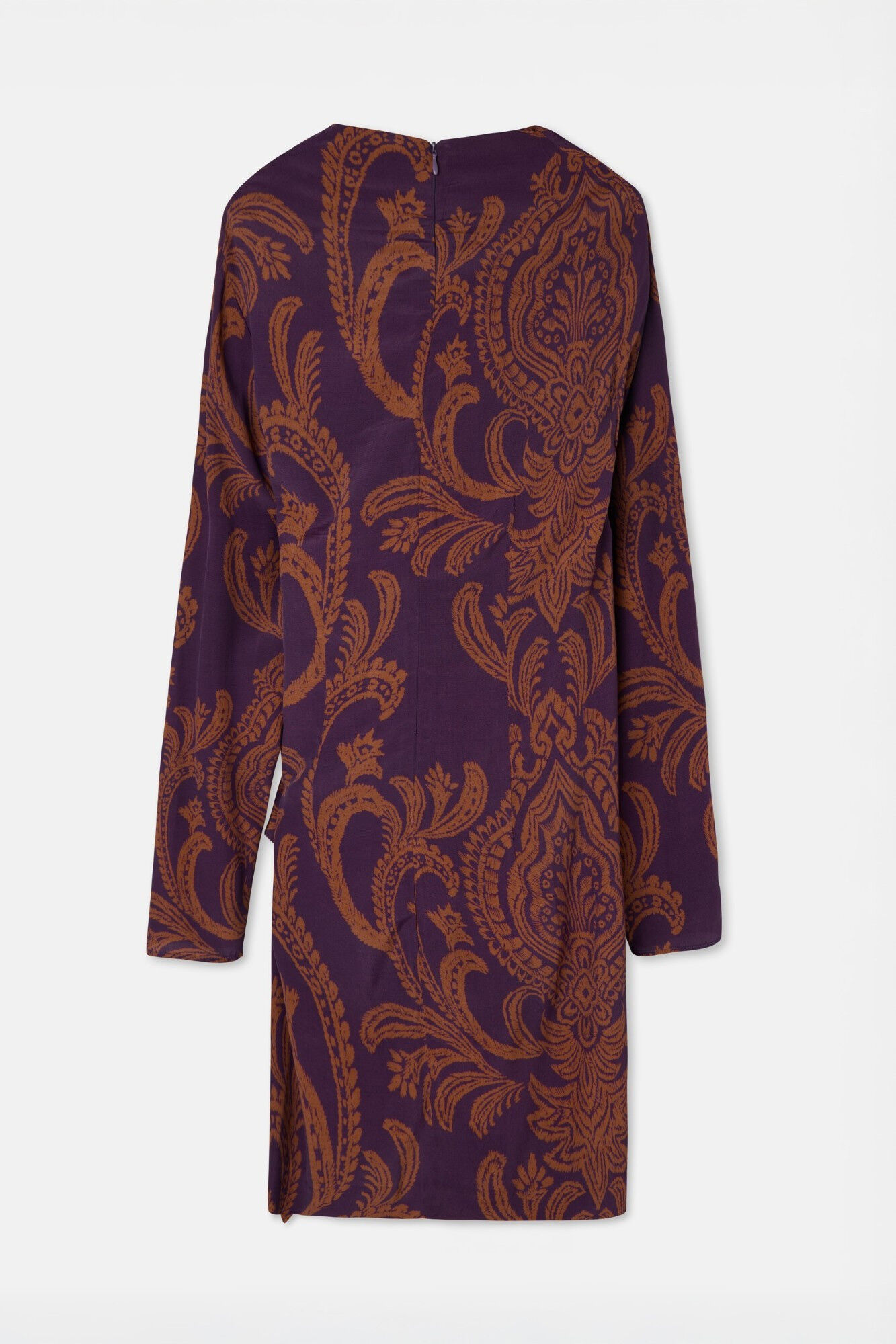 Silbon Vestido curto estampado drapeado Multicolorido