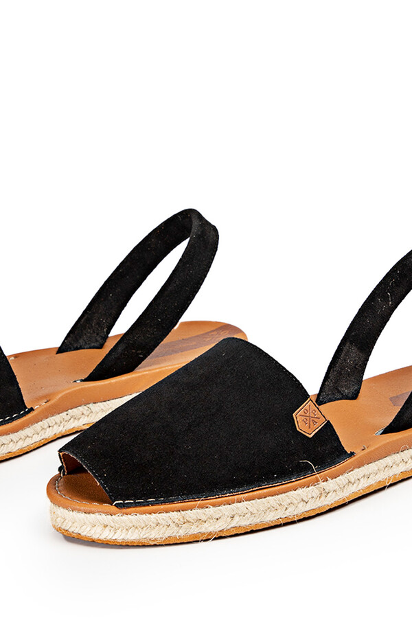 Cortefiel Vila split leather sandals  Black