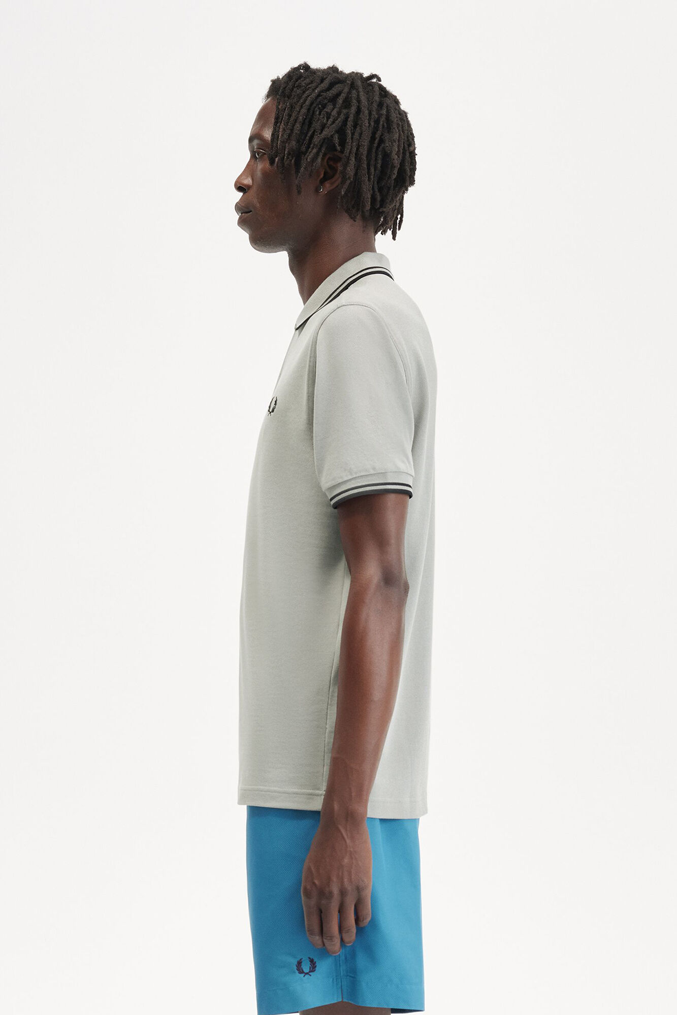 Fred Perry Polo manga corta Gris