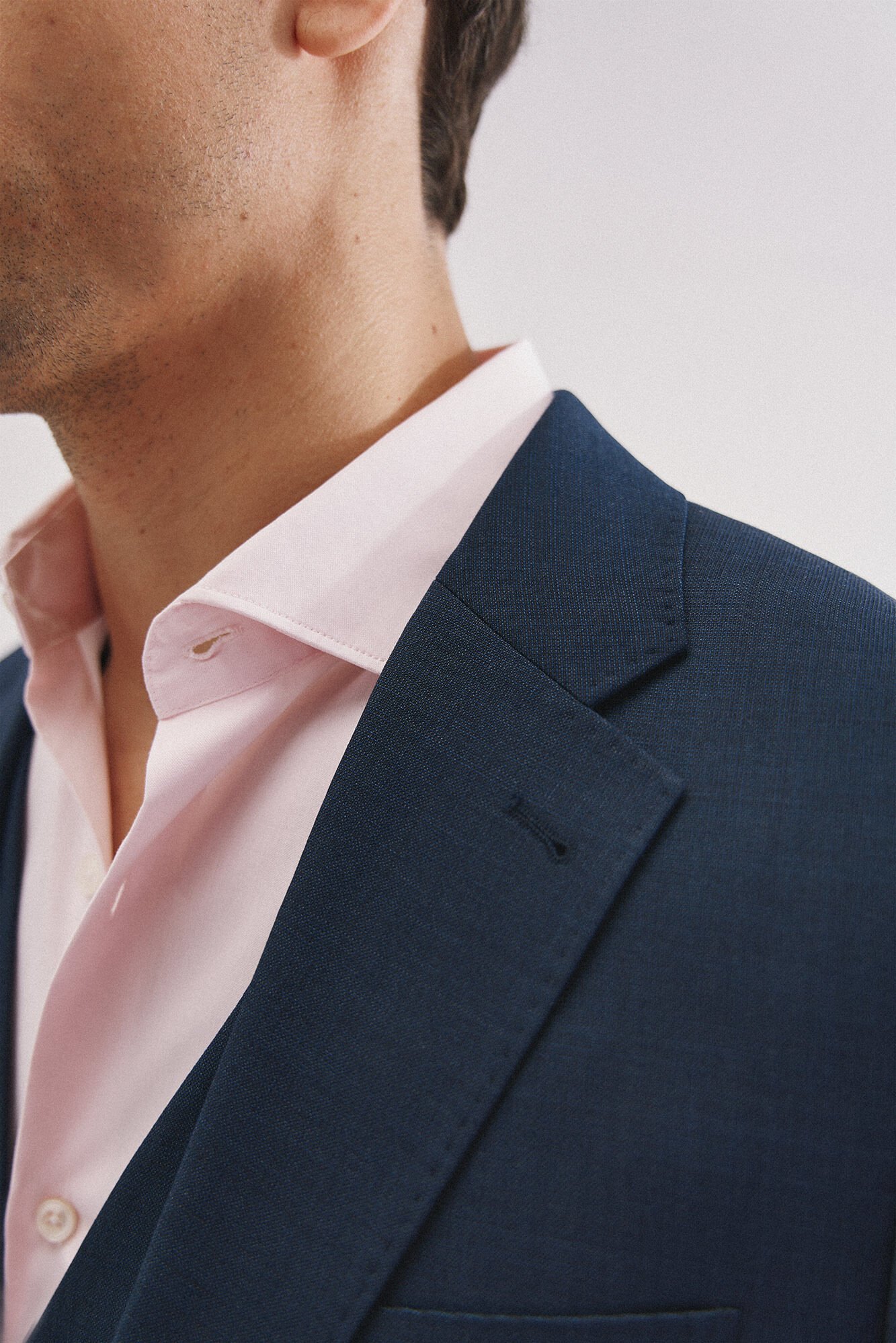 Cortefiel Blue slim fit blazer Blue