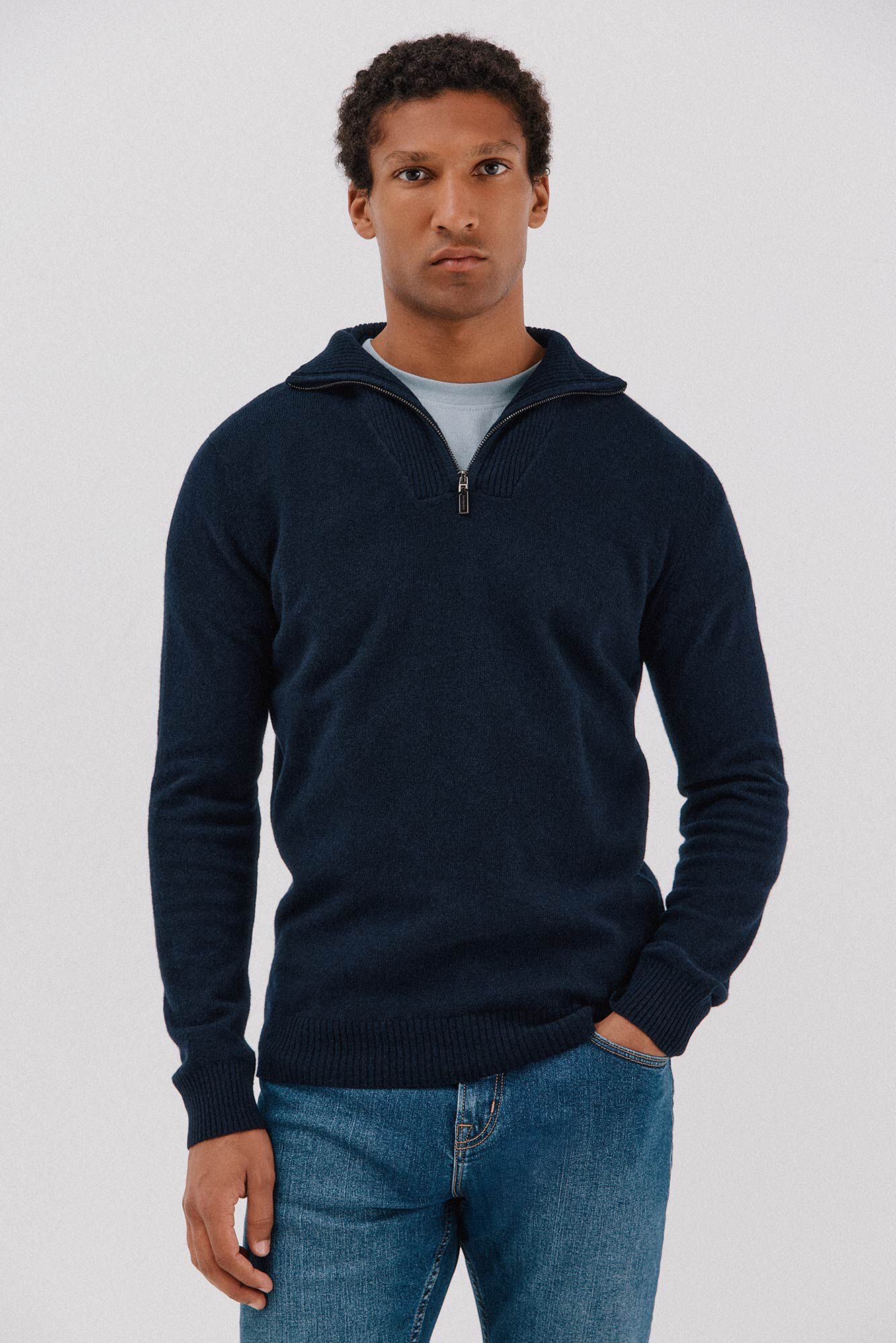 Cortefiel Lambswool wool with open neck